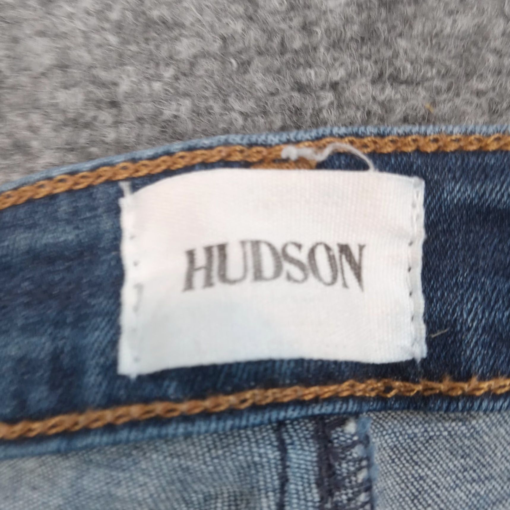 Hudson Hudson Womens Blue Denim Straight Leg Jeans Size 25 (26x26) Stretch Size 42" / US 20 - 7 Thumbnail