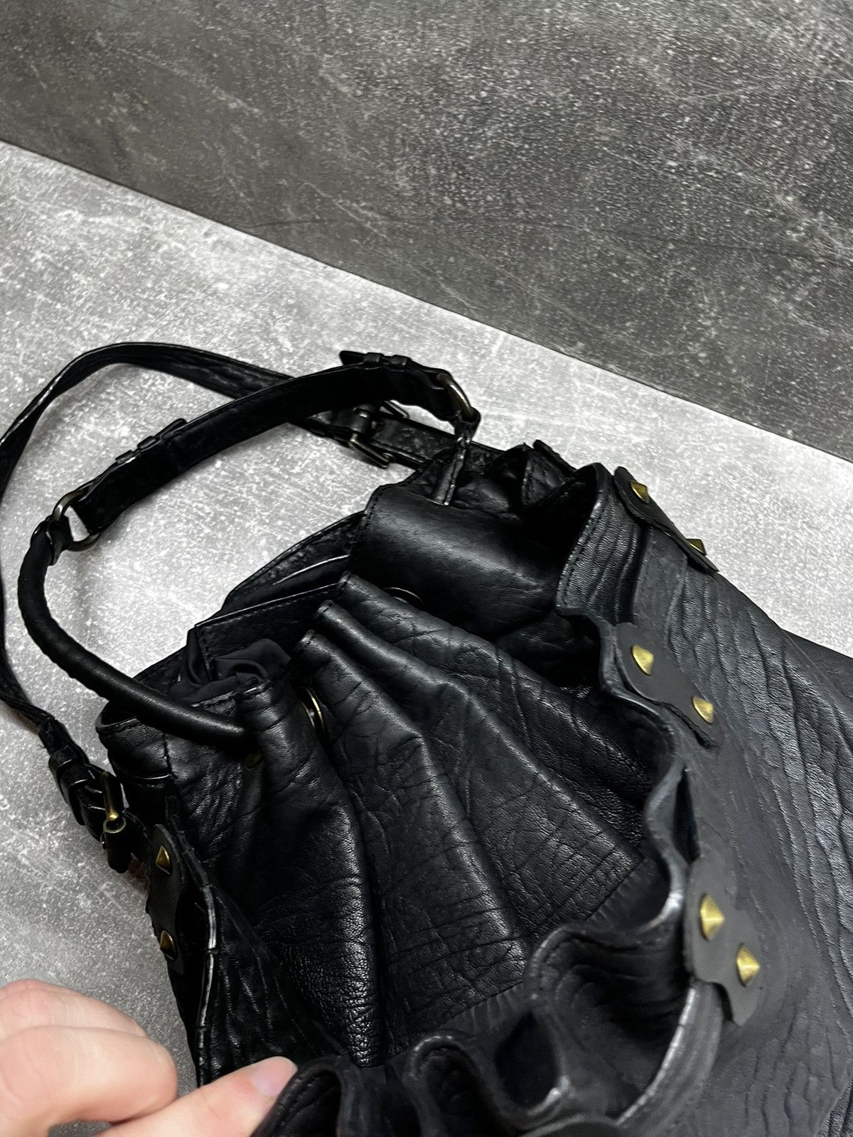 Alexander Wang × Japanese Brand × Leather alexander wang leather avant gard bag Size ONE SIZE - 12 Thumbnail