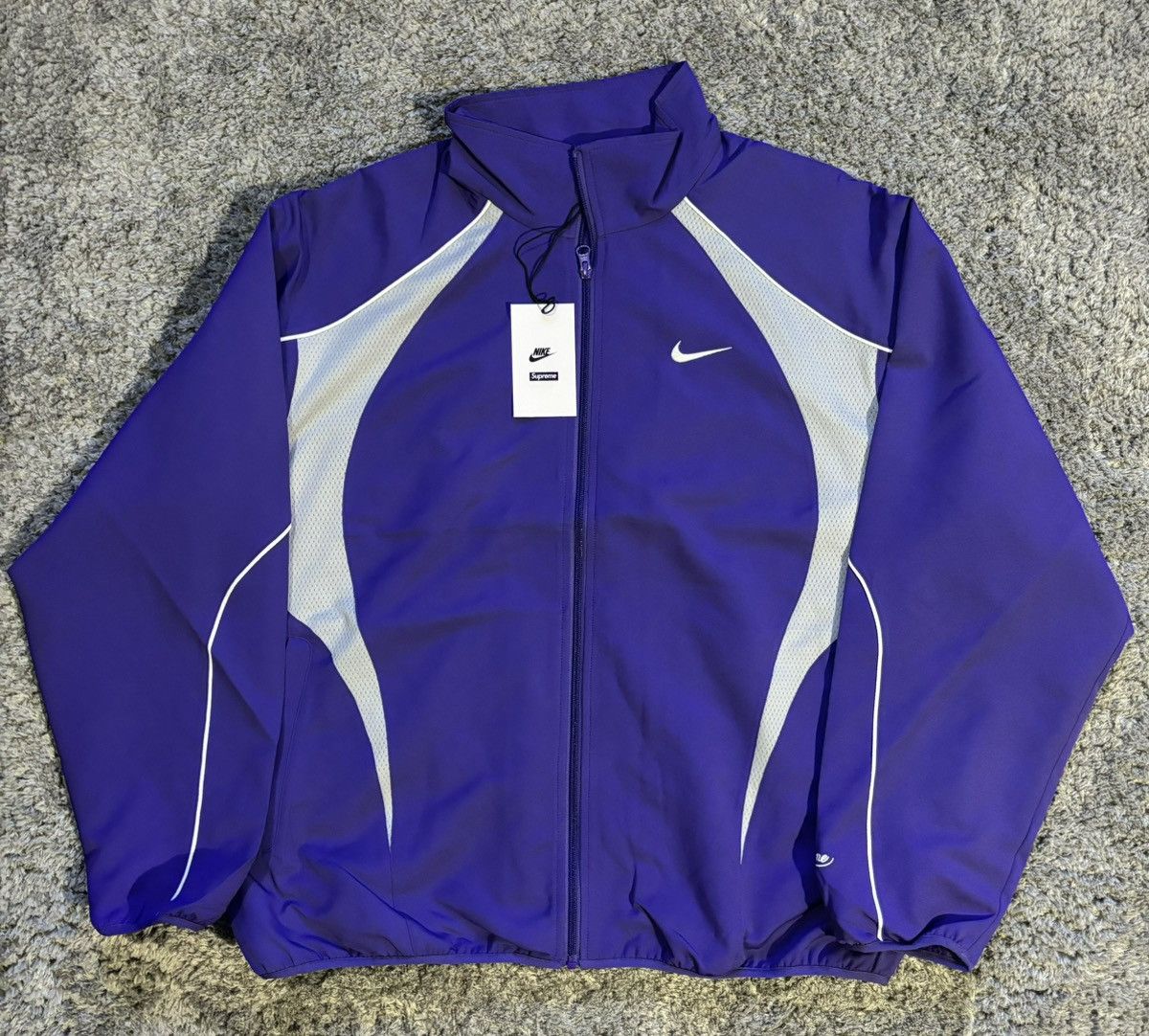 Supreme Nike Jacket Purple | Grailed