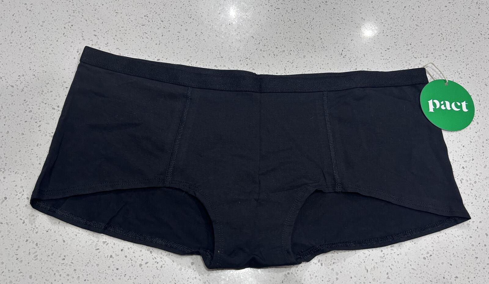 Other New! Pact Black XL Organic Women’s Underwear Size ONE SIZE - 5 Thumbnail