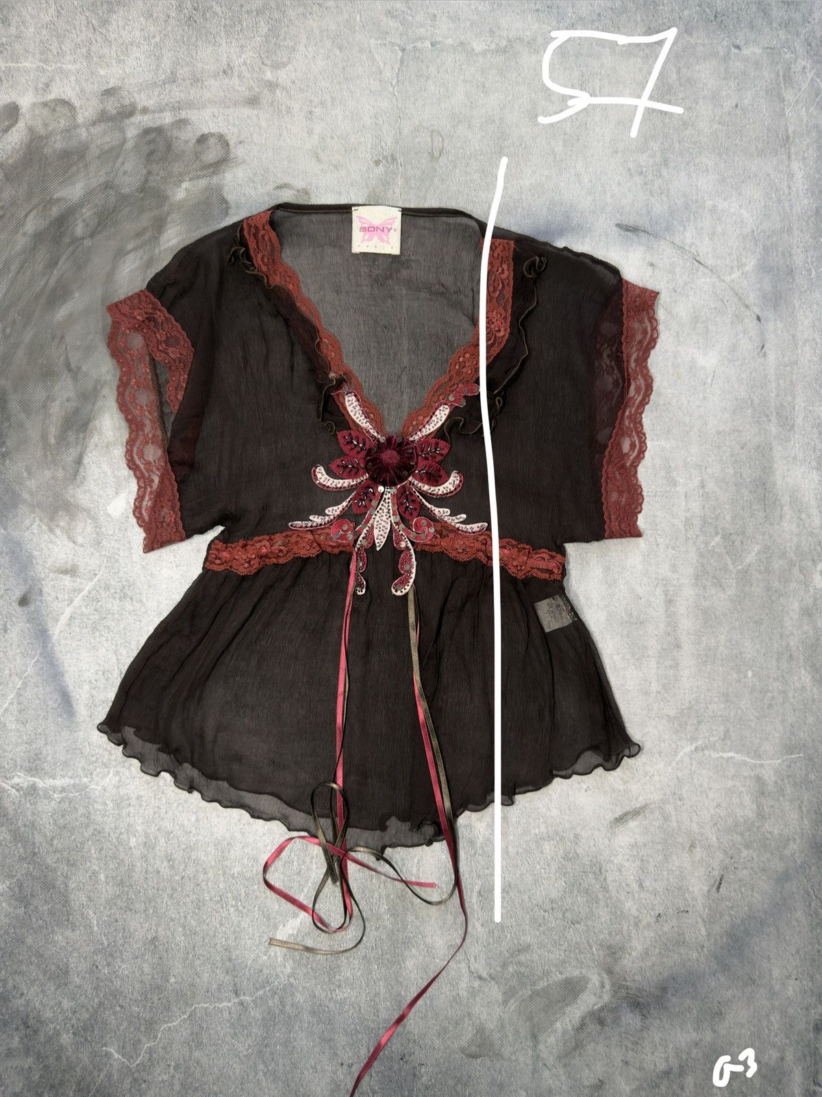 Other Bony paris silk shirt 100% silk fairy core Size L / US 10 / IT 46 - 2 Thumbnail