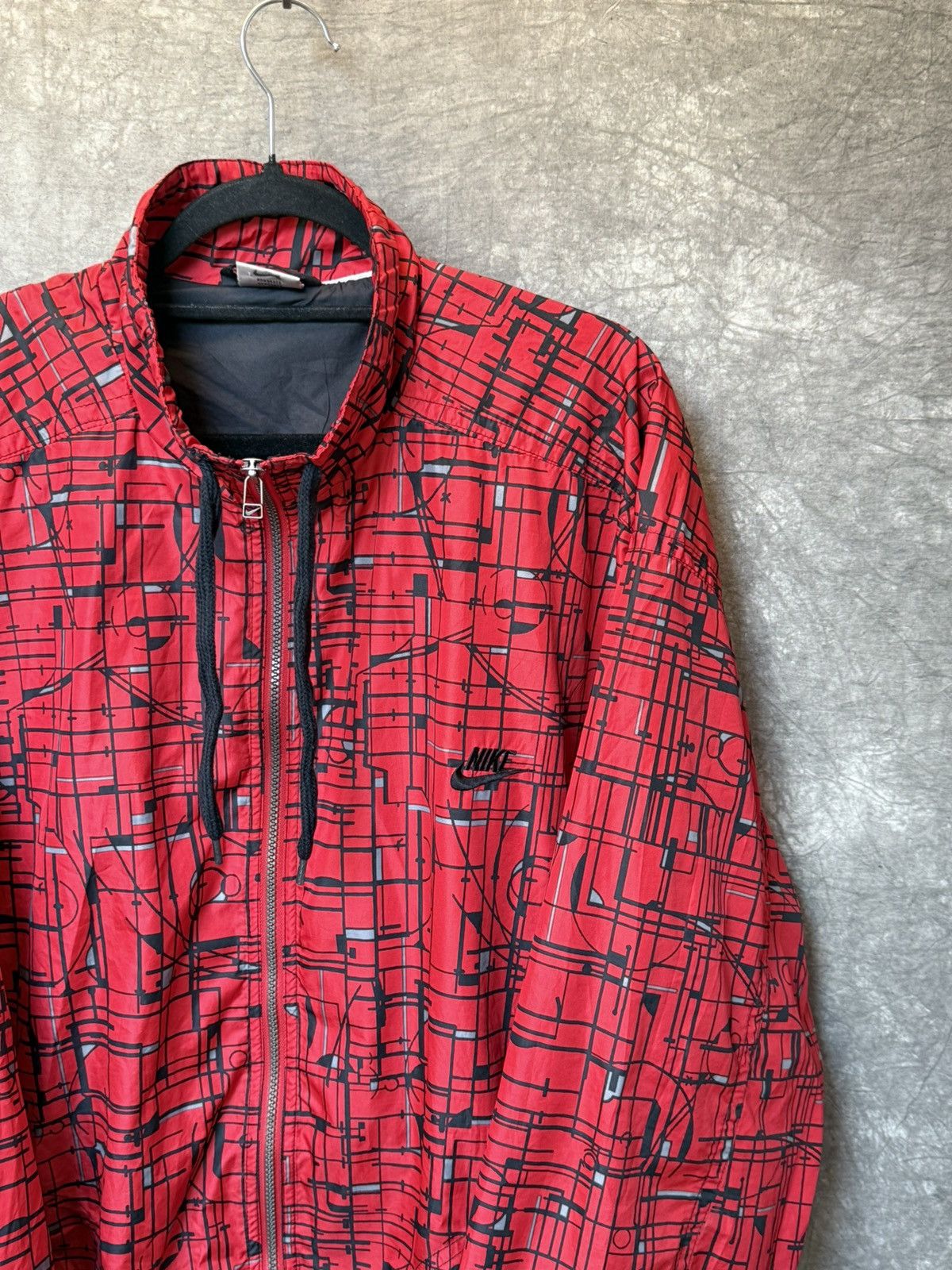 Nike × Vintage Vintage 00's Nike Swoosh Windbreakers Jacket Size US XL / EU 56 / 4 - 3 Thumbnail
