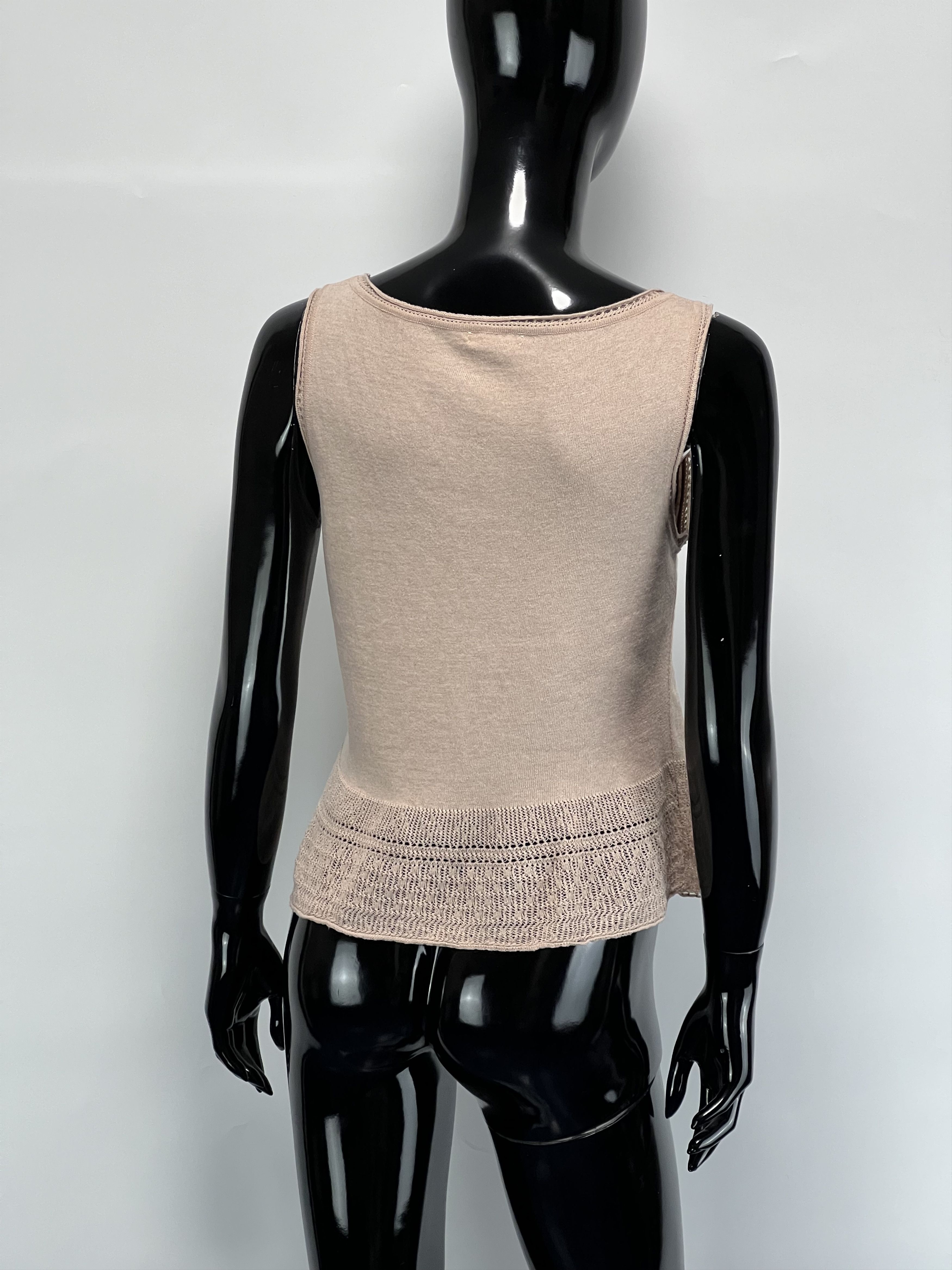 Marni Marni Women's Cropped Cotton Knitted Tank Top Size IT 42 Size M / US 6-8 / IT 42-44 - 2 Thumbnail