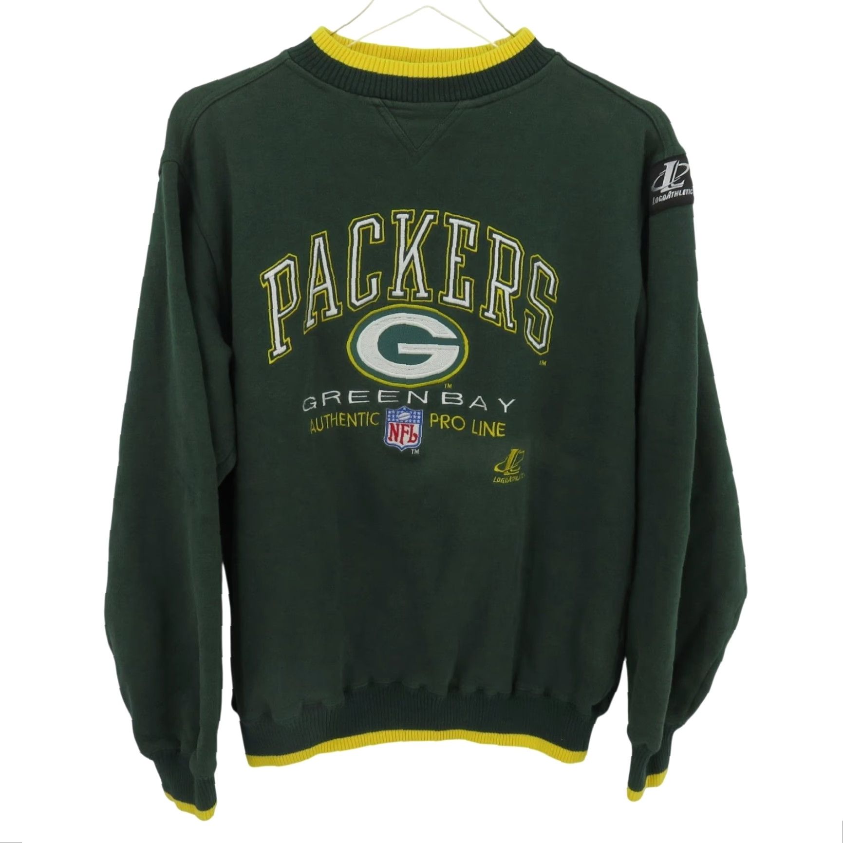 NFL VINTAGE NFL Pro Line Women Large Green Bay Packers Embroidered Pullover Sweatshirt Size L / US 10 / IT 46 - 2 Thumbnail