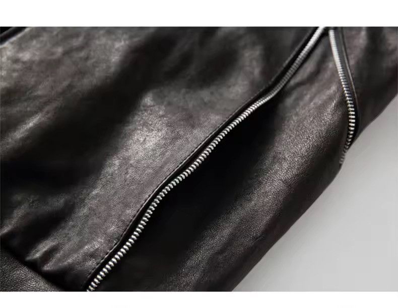 Japanese Brand × Leather Elegant Cool Black Pu Leather Vest Hoodie Size US XL / EU 56 / 4 - 12 Thumbnail
