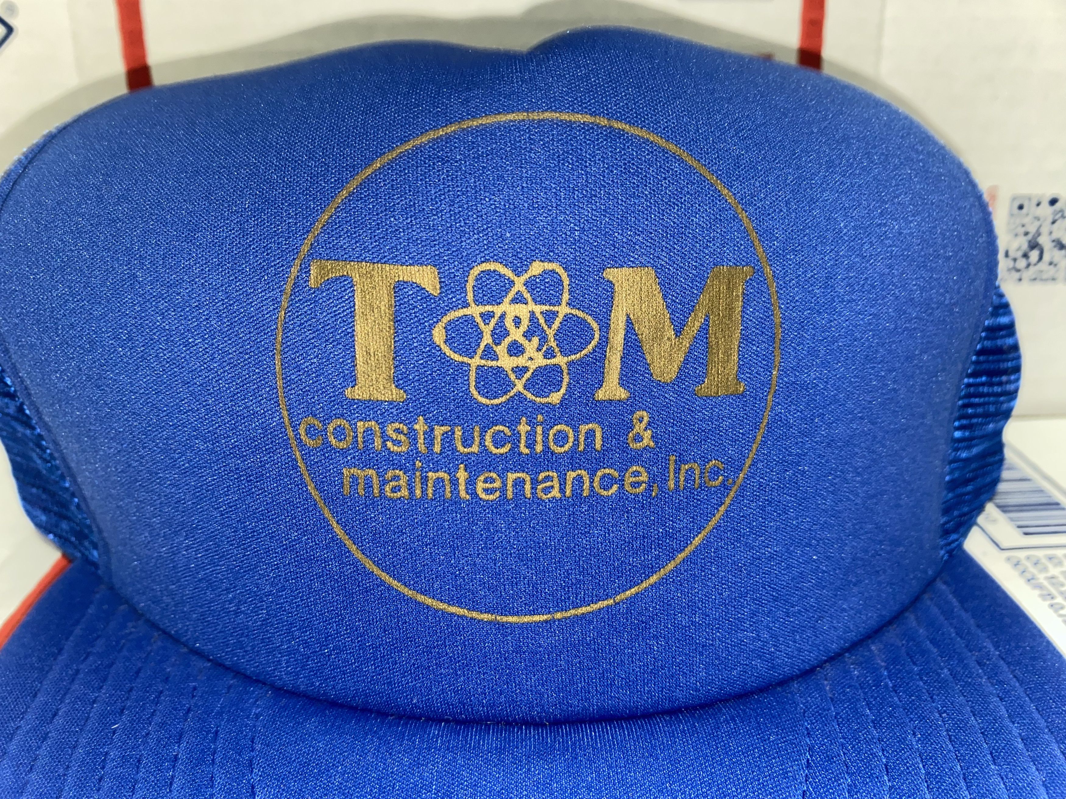 Vintage T&M Maintenance Construction inc. Trucker hat Snapback Cap Size ONE SIZE - 2 Thumbnail