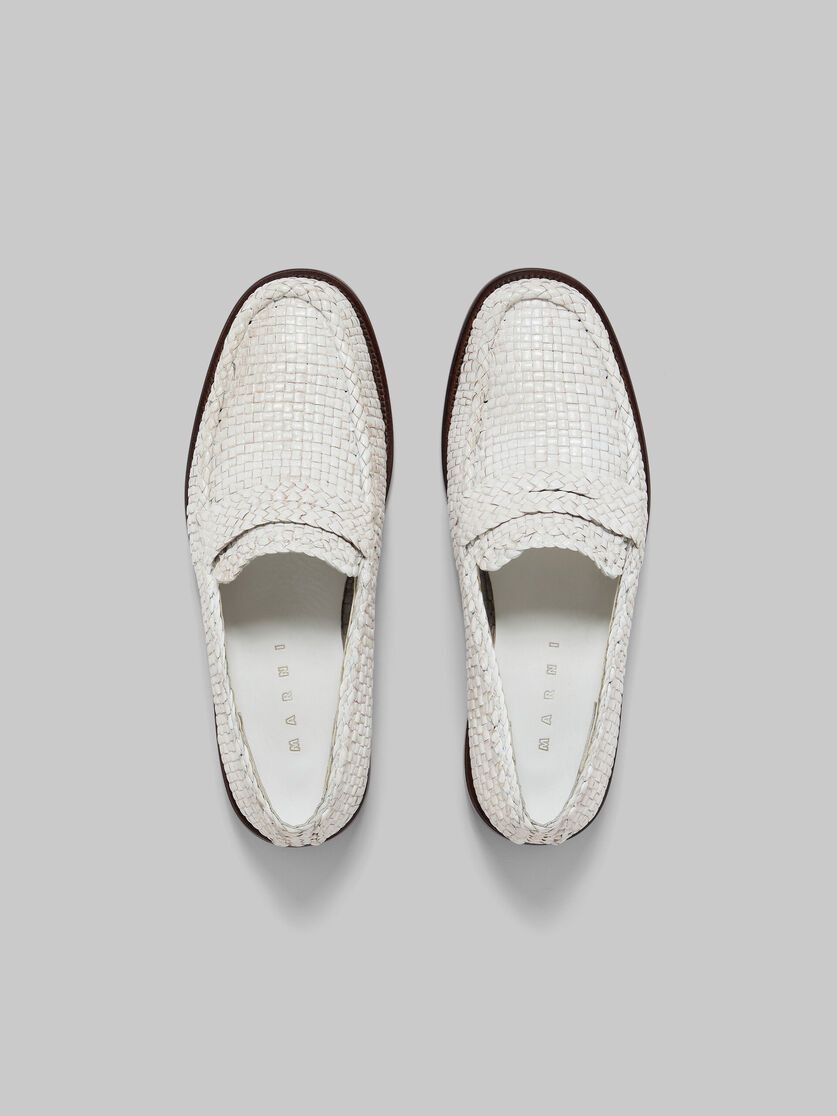 Marni o1w1db10125 Leather Bambi Loafer in Lily White Size US 7 / IT 37 - 5 Thumbnail