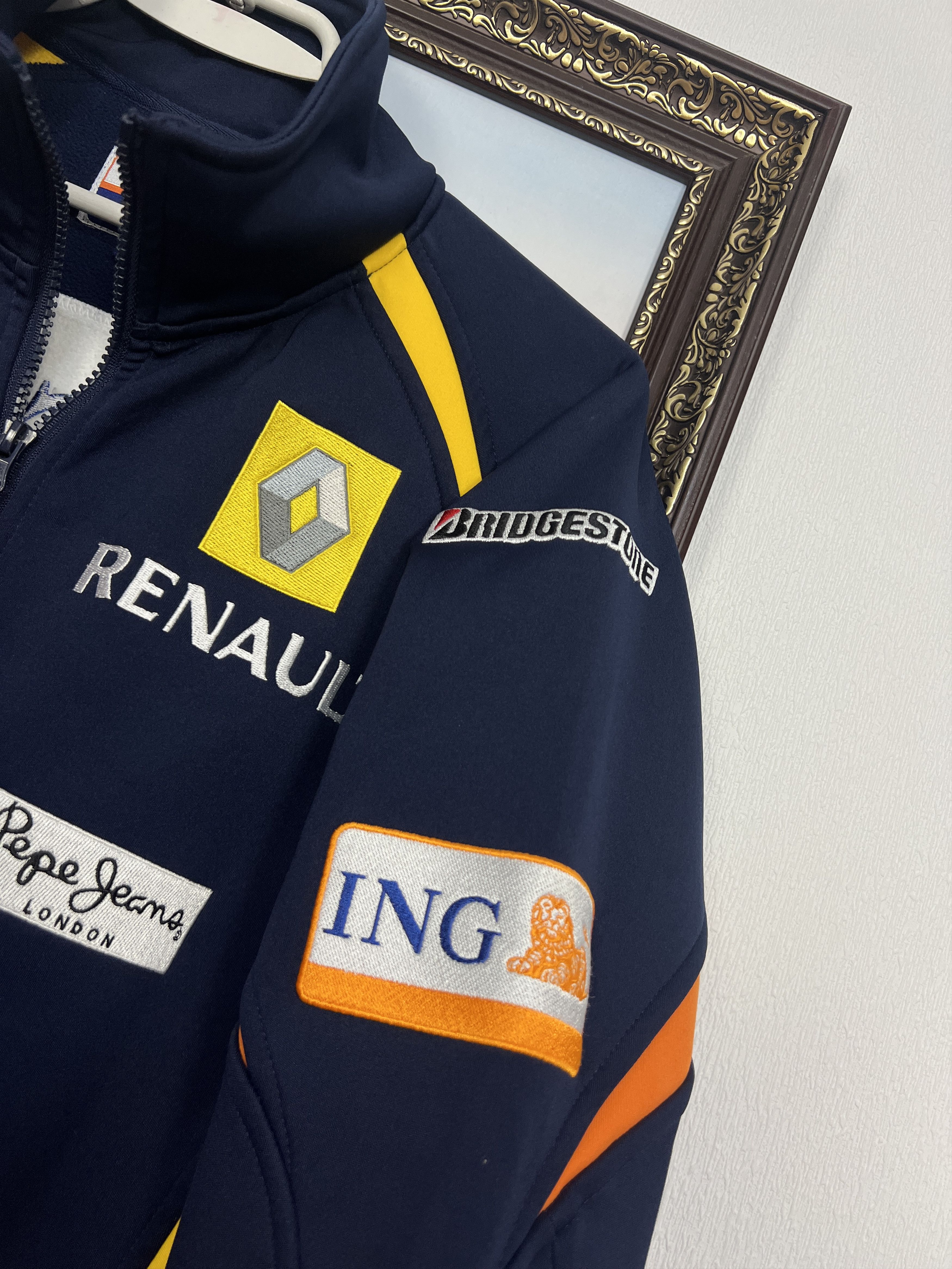 Vintage Renault Fleece Zip Jacket Racing Big Logo F1 Team Rare Hype Size US M / EU 48-50 / 2 - 4 Thumbnail