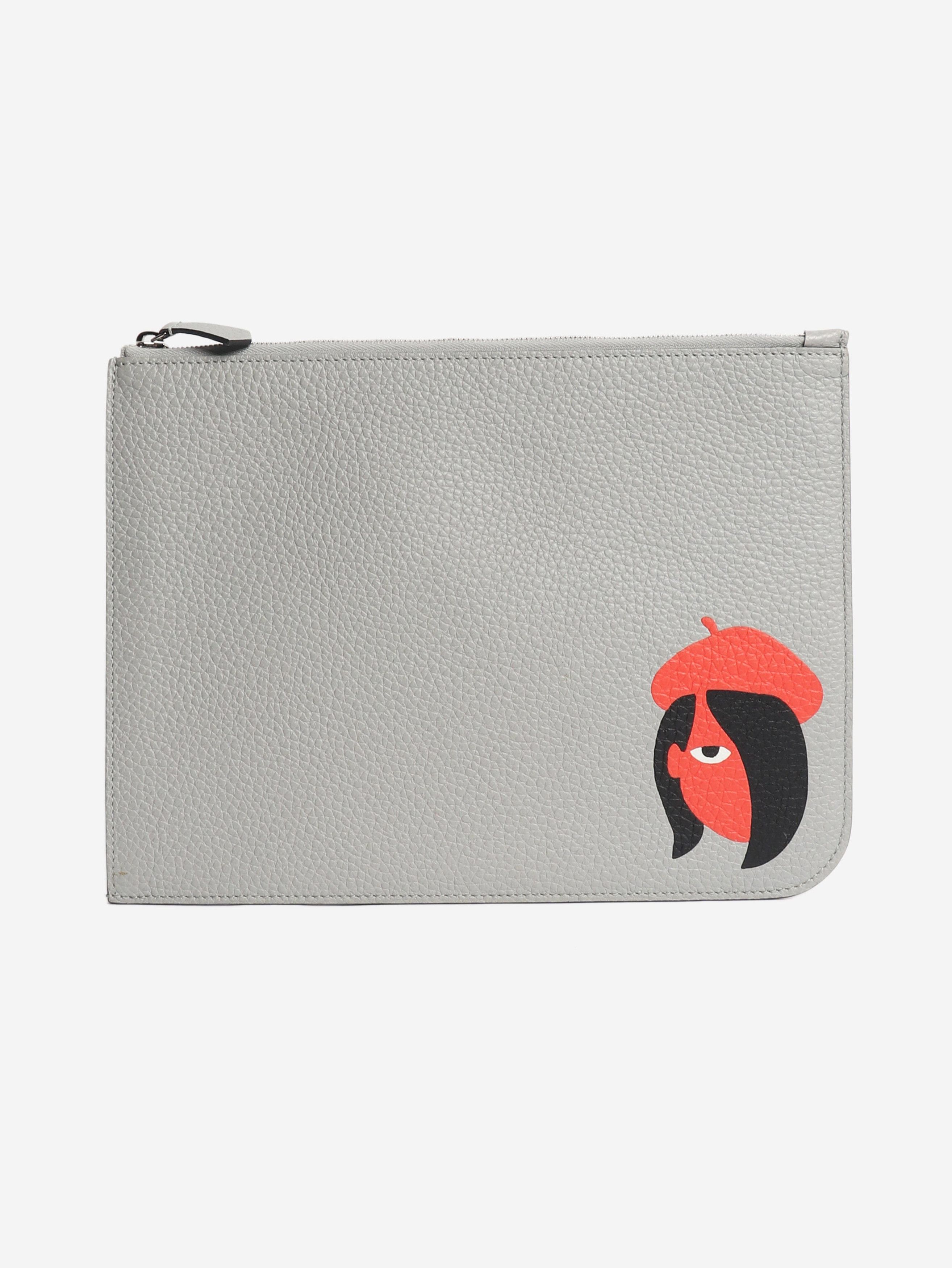 Moynat Grey leather zipped pouch Size ONE SIZE - 1 Thumbnail