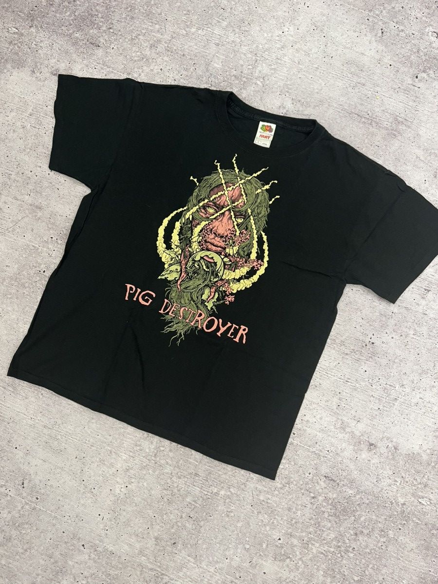 Band Tees Pig Destroyer vintage Rock T-Shirt Size US L / EU 52-54 / 3 - 2 Thumbnail