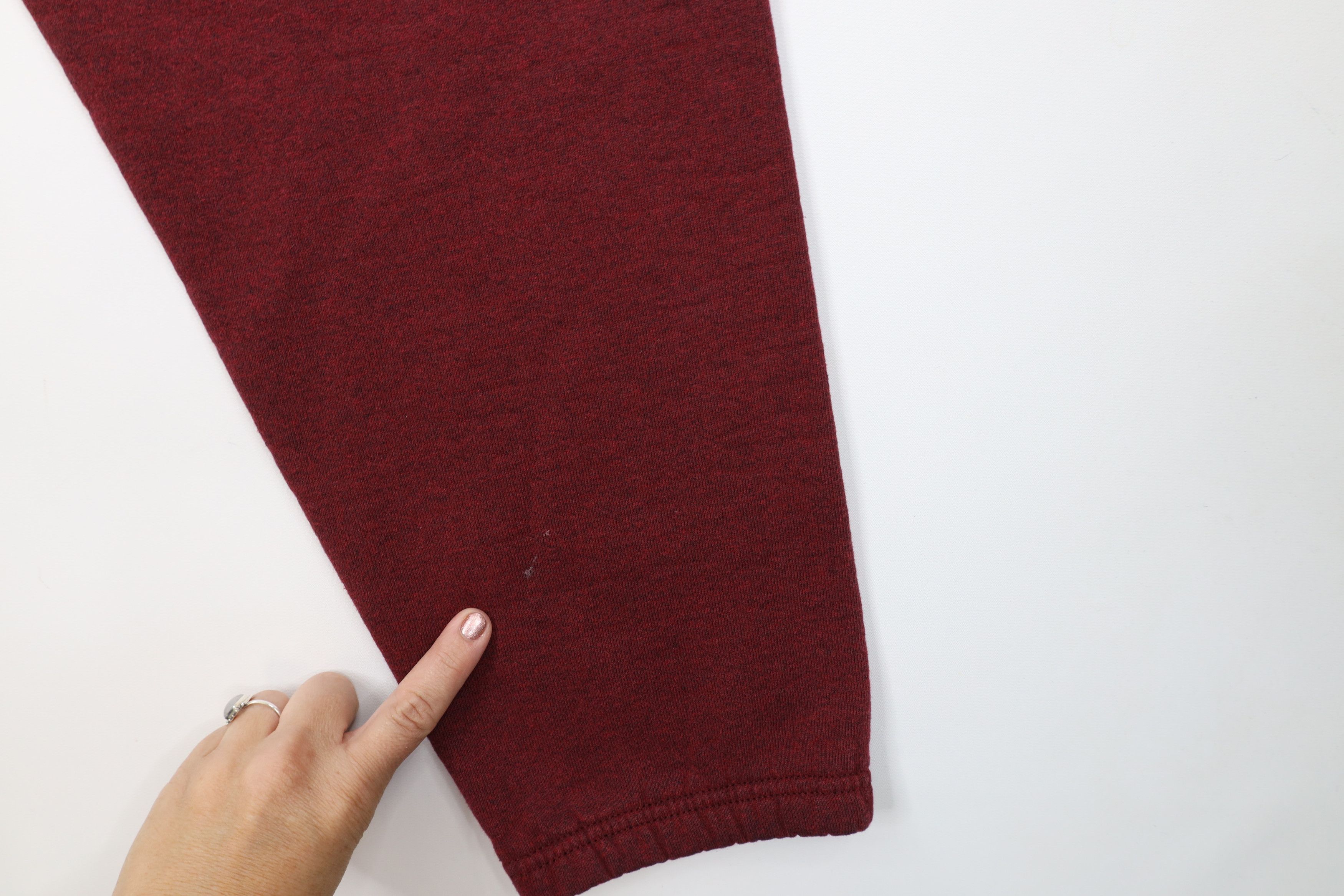 Vintage Vintage 90s Streetwear Heavyweight Sweatpants Joggers Red Size US 38 / EU 54 - 13 Thumbnail