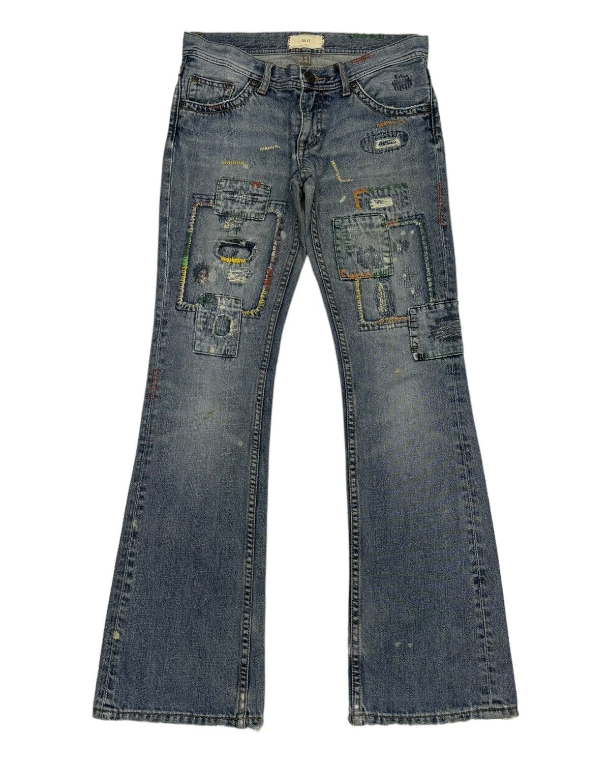 If Six Was Nine 🔥[A:R] PATCHWORK FLARE JEANS IF SIX WAS NINE DENIM STYLE Size US 29 - 7 Thumbnail