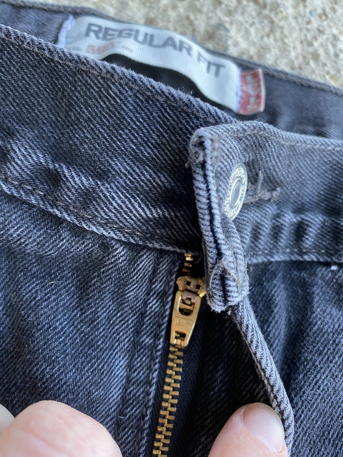 Levi's × Vintage VINTAGE Y2K LEVIS 505 BLACK DENIM REGULAR FIT JEANS Size US 34 / EU 50 - 5 Thumbnail