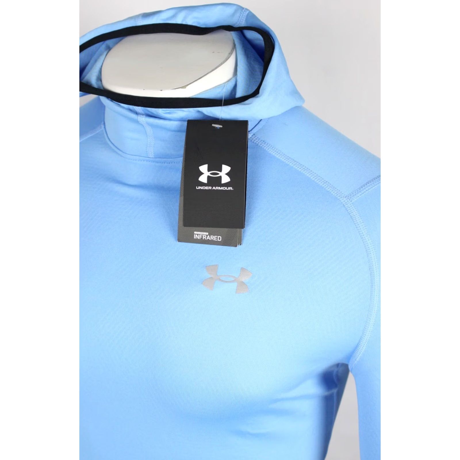 Under Armour Under Armour Men's ColdGear Infrared Hoodie Pullover S Small Blue Size US S / EU 44-46 / 1 - 3 Thumbnail