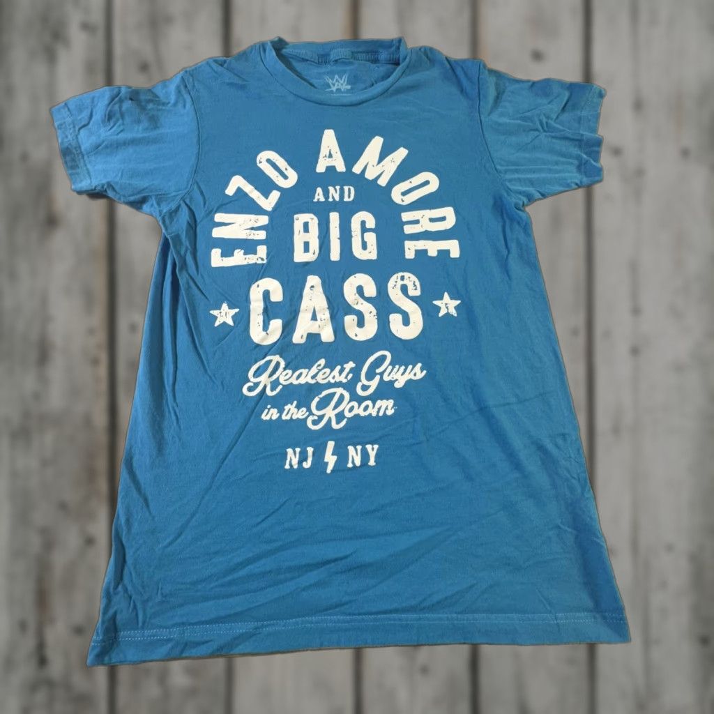 Ripple Junction WWE Shirt Mens Small Blue Realest Guys Graphic Tee Enzo Amore Big Cass NJ NY Size US S / EU 44-46 / 1 - 1 Thumbnail