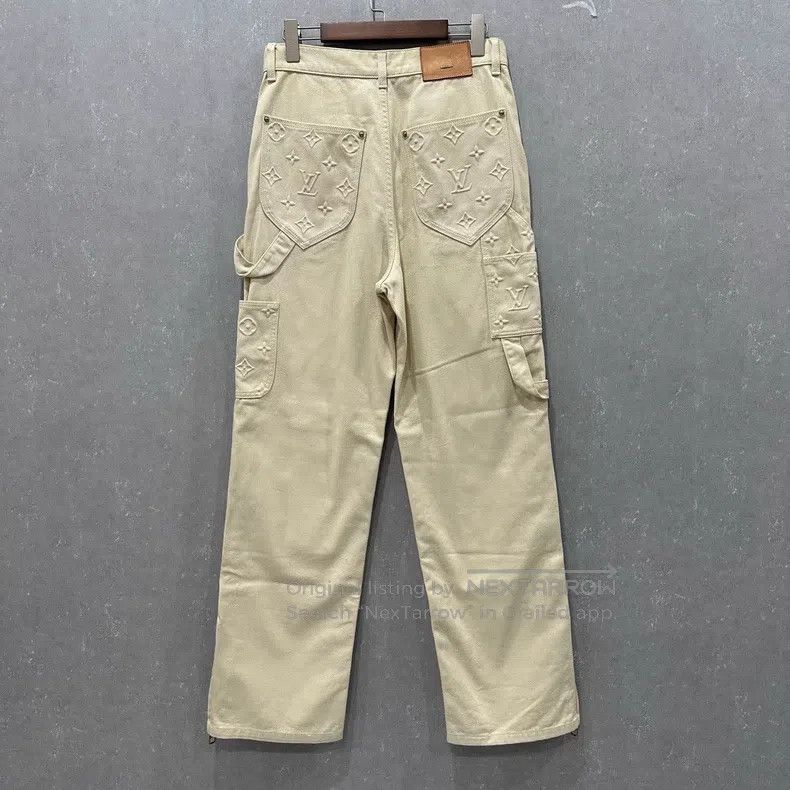 Louis Vuitton Louis Vuitton Full embossed denim logging pants Size US 28 / EU 44 - 2 Thumbnail
