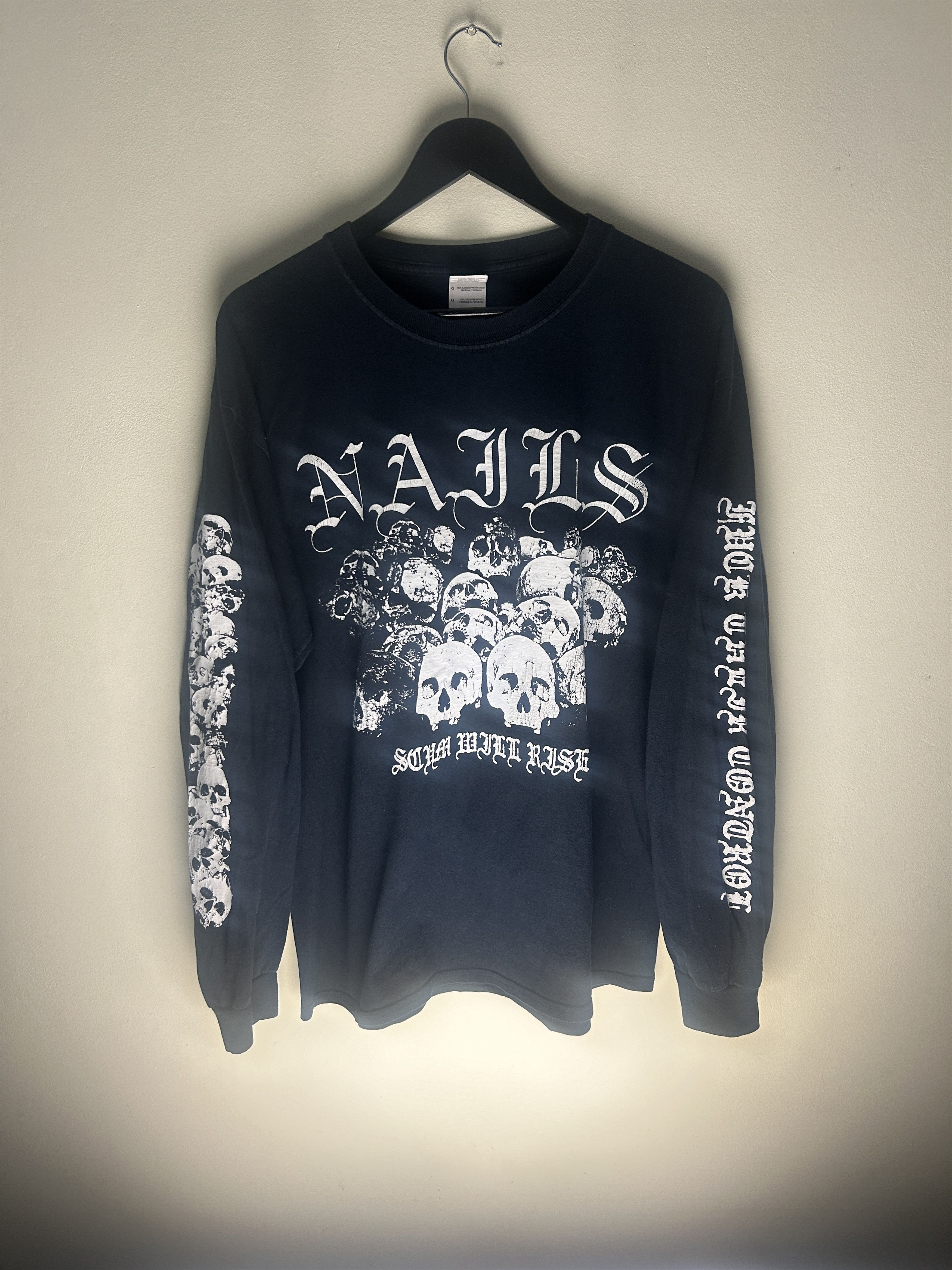 Vintage Nails Scum Will Rise 2010 Longsleeve Band T-shirt
