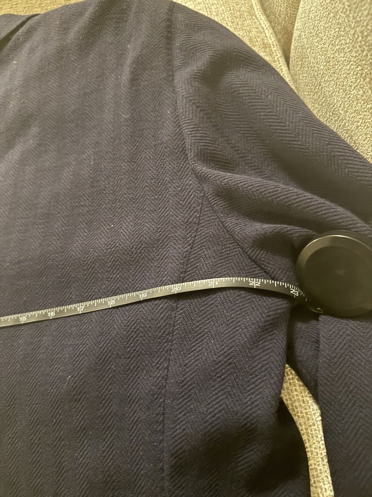 Drake's Drakes Navy Herringbone jacket blazer Size 46R - 19 Thumbnail