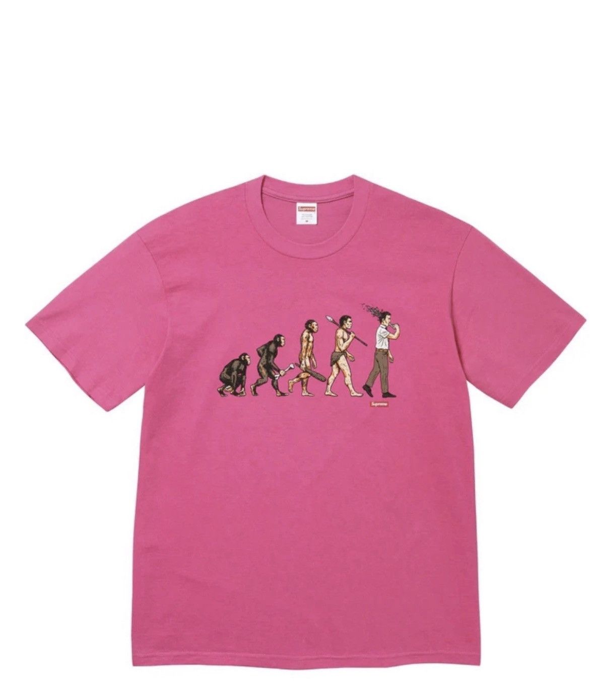 Supreme Supreme Fuchsia Evolution Graphic T-Shirt Size L Size US L / EU 52-54 / 3 - 1 Thumbnail