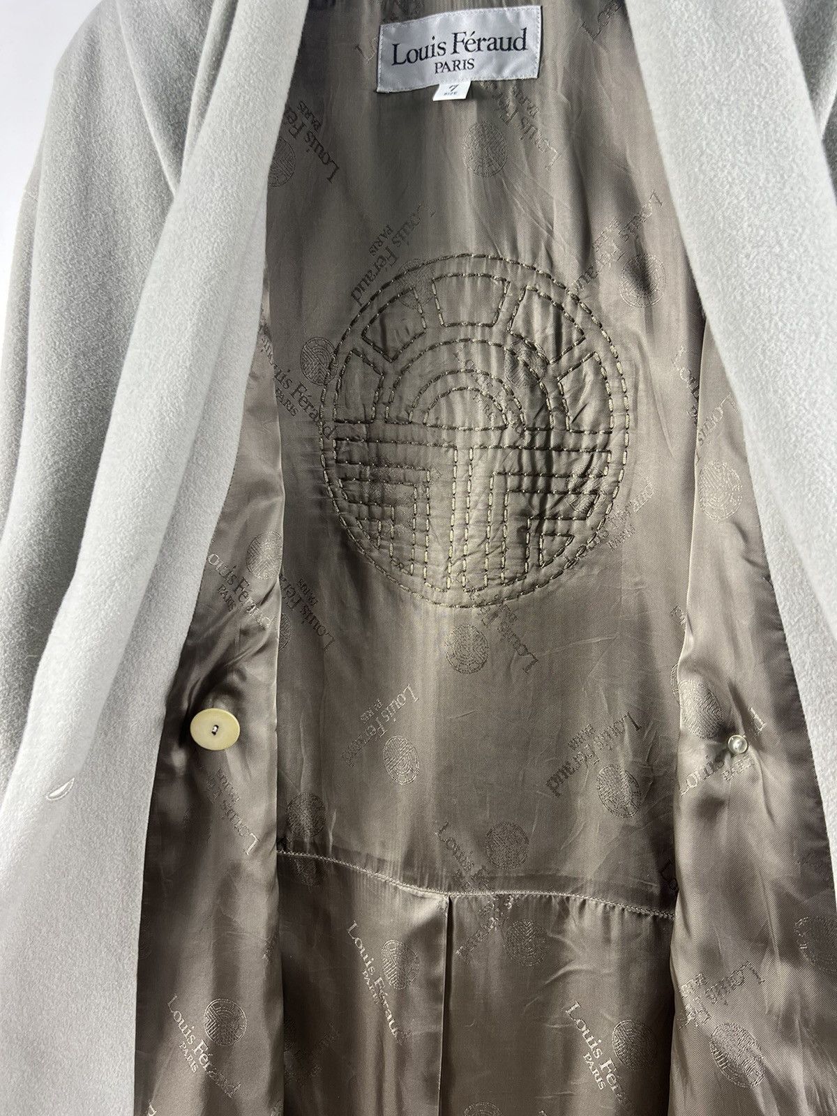 Louis Feraud × Vintage 🔥 Louis Féraud wool Long Coat Size L / US 10 / IT 46 - 7 Thumbnail