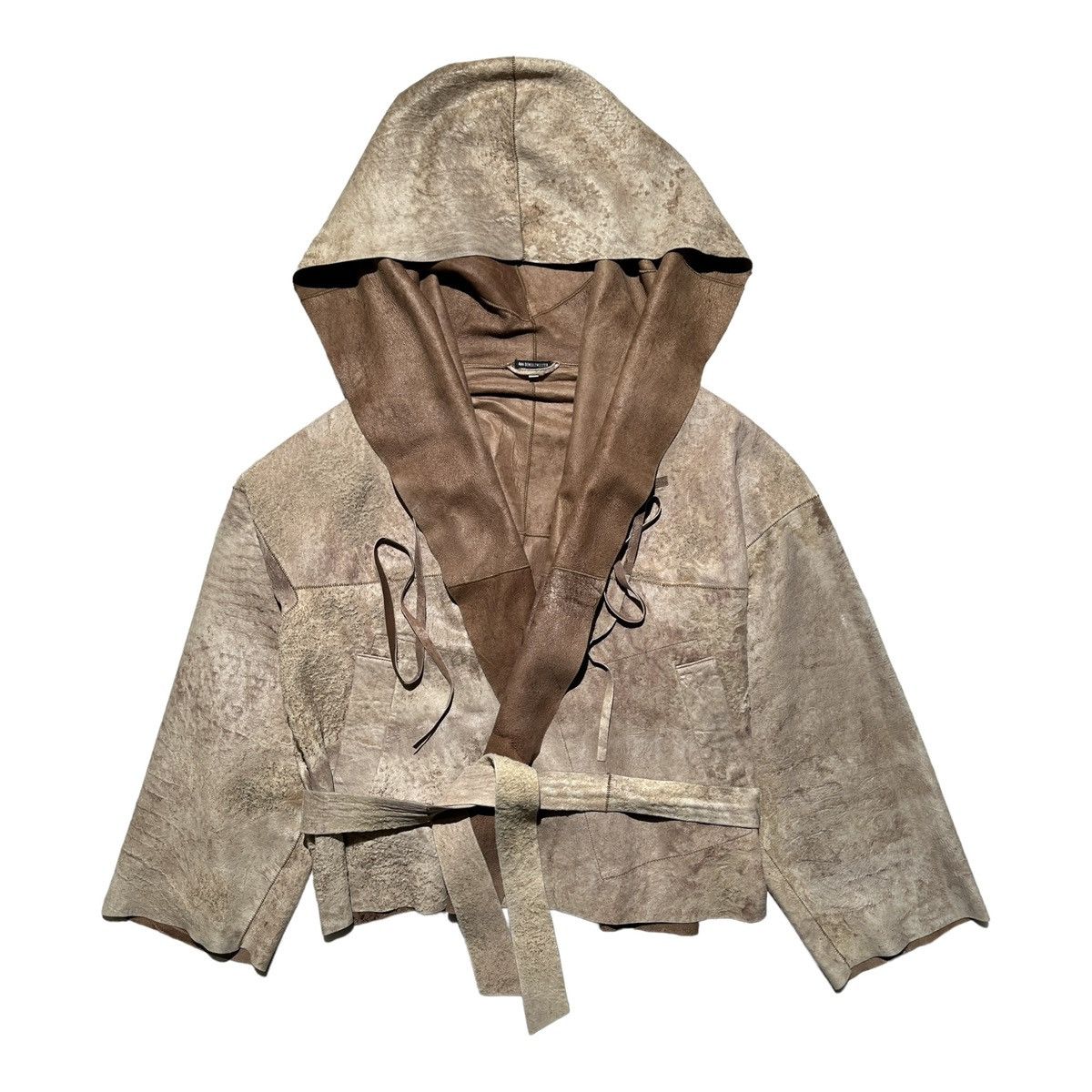 Ann Demeulemeester FW 2002 runway leather wrap jacket Size US M / EU 48-50 / 2 - 1 Thumbnail