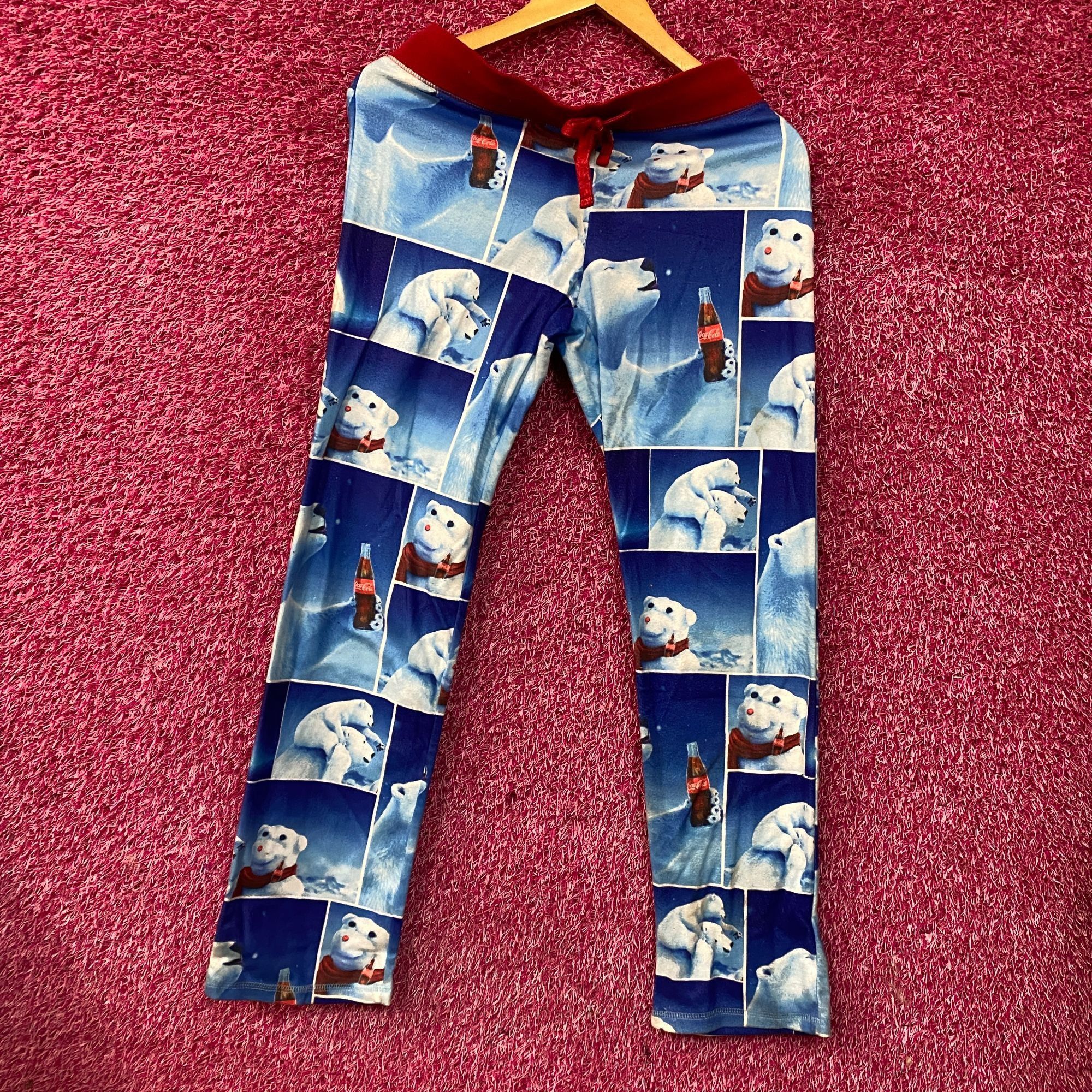 Coca Cola Coca-Cola Polar Bears Plush Fleece Lounge Pants Medium Size 34" / US 12 / IT 48 - 3 Thumbnail