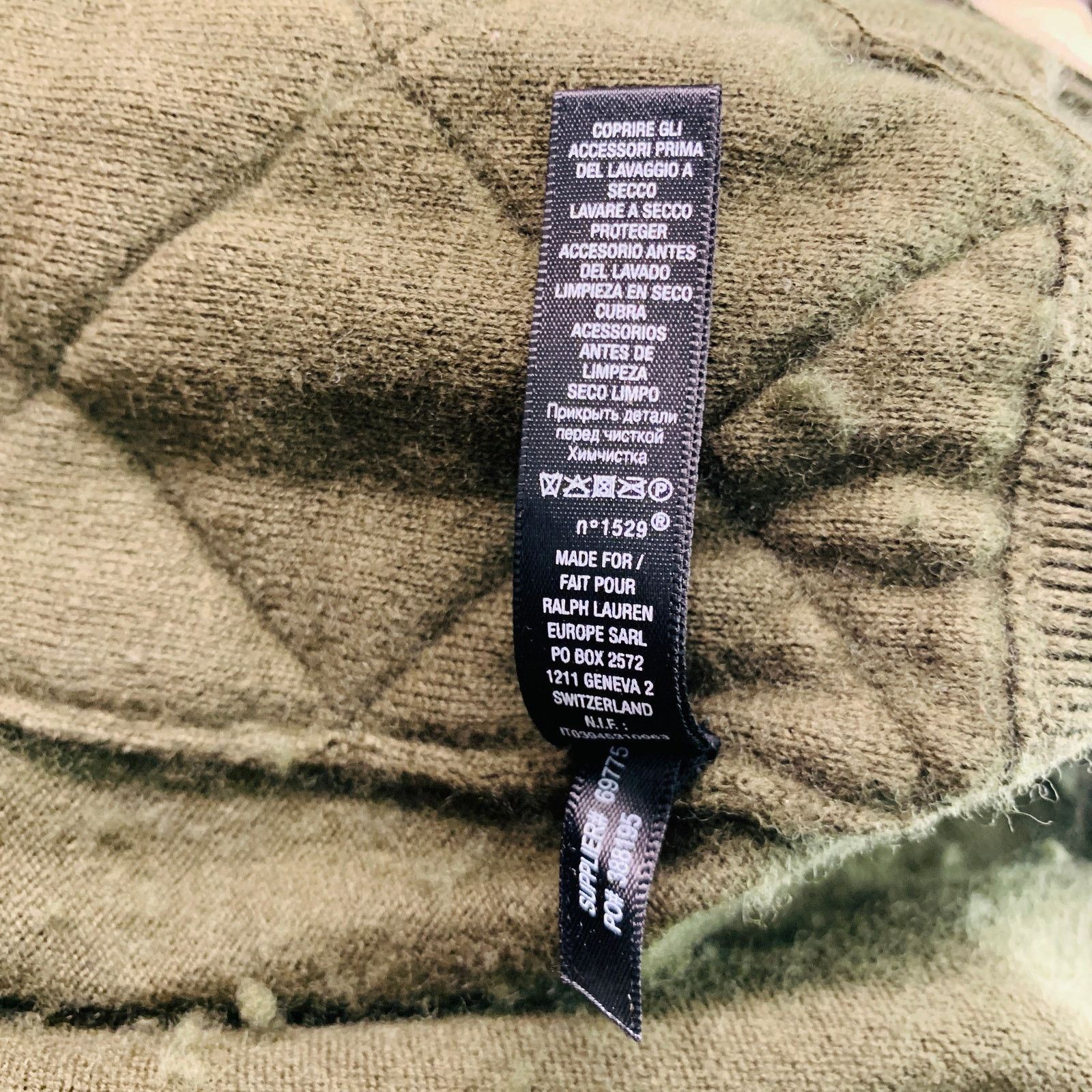 Ralph Lauren RRL by RALPH LAUREN Size L Green Quilted Cotton Wool Jacket Size US L / EU 52-54 / 3 - 9 Thumbnail