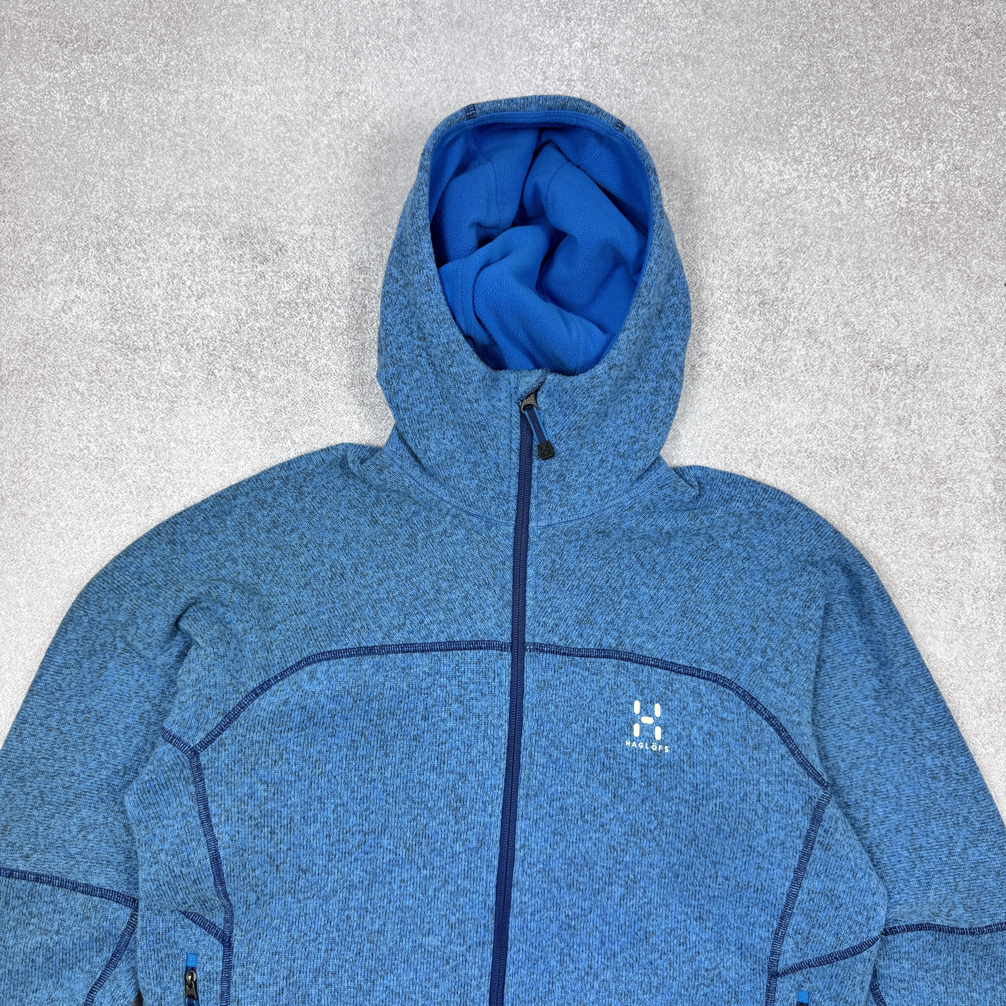 Haglofs Men`s HAGLOFS SWOOK BLUE FLEECE JACKET SIZE S-M / 48 Size US S / EU 44-46 / 1 - 3 Thumbnail