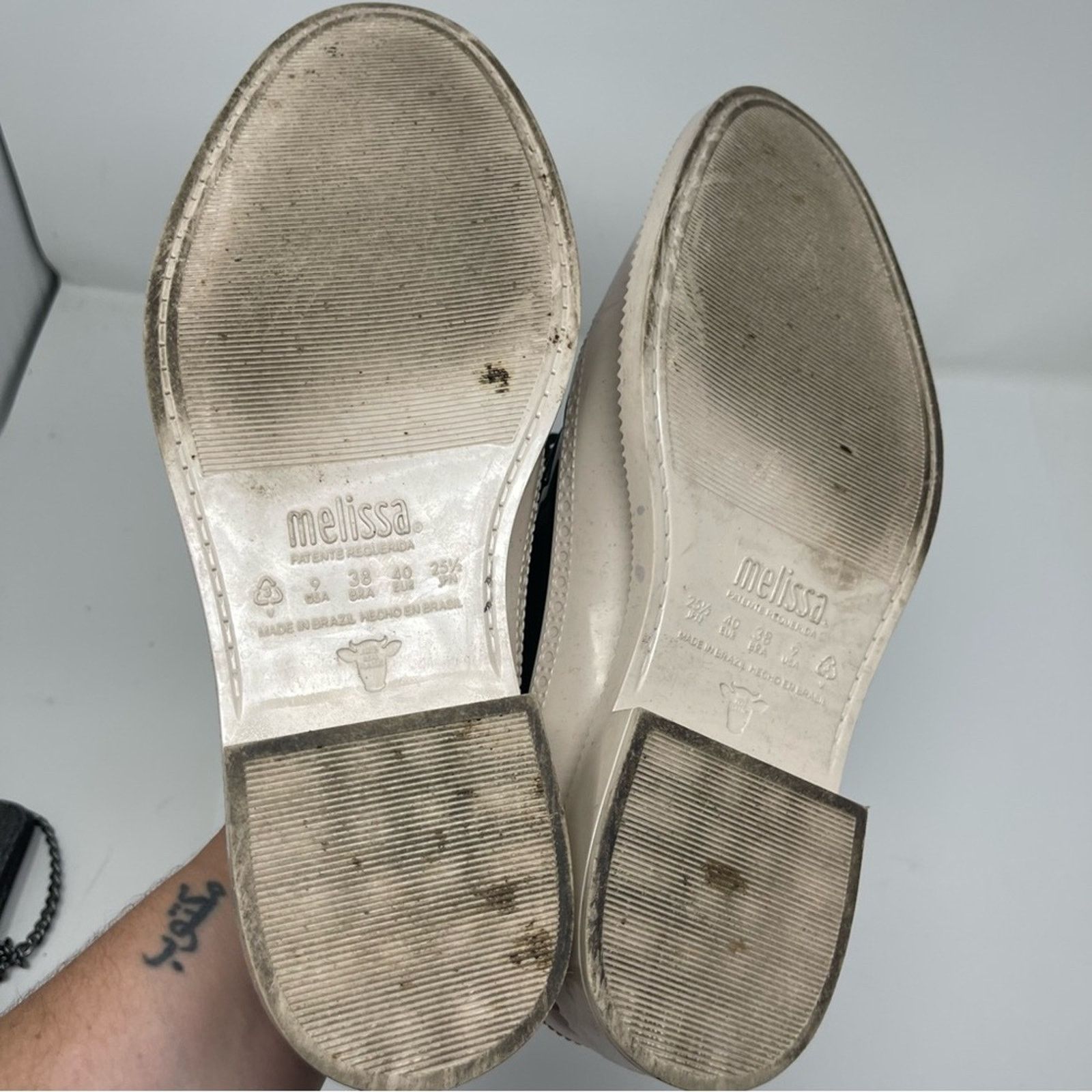 Melissa MELISSA CLASSIC BROGUE aroma rubber loafers sz 9 Size US 9 / IT 39 - 4 Thumbnail