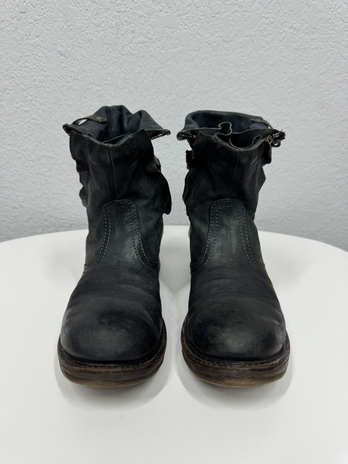 A.S.98 Vintage Leather Boots AS 98 Ankle Rick Owens Guidi style Size US 7 / IT 37 - 3 Thumbnail
