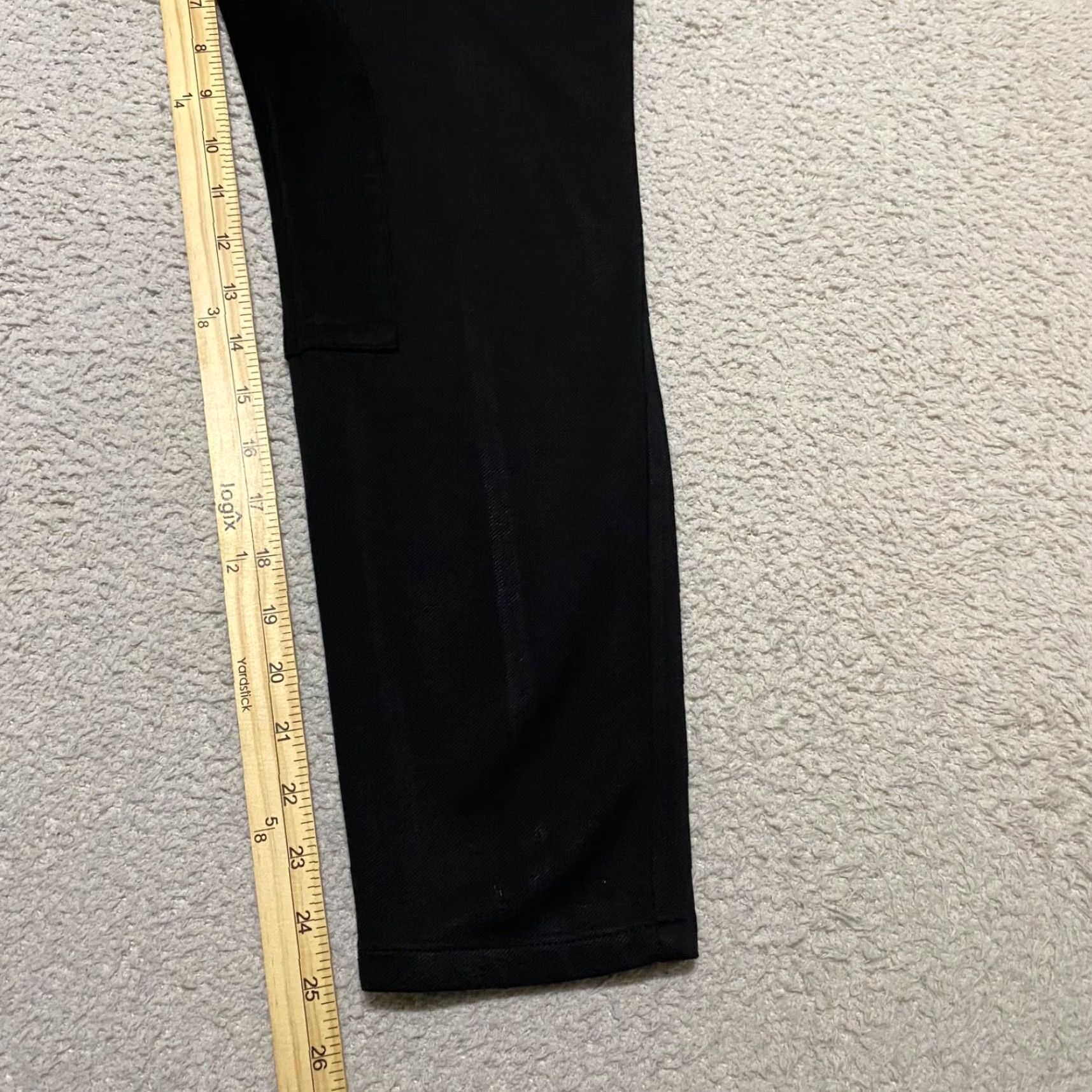 Talbots Talbots Womens 10P Pants Black Equestrian Faux Suede Breeches Skinny Ankle Size 32" / US 10 / IT 46 - 4 Thumbnail