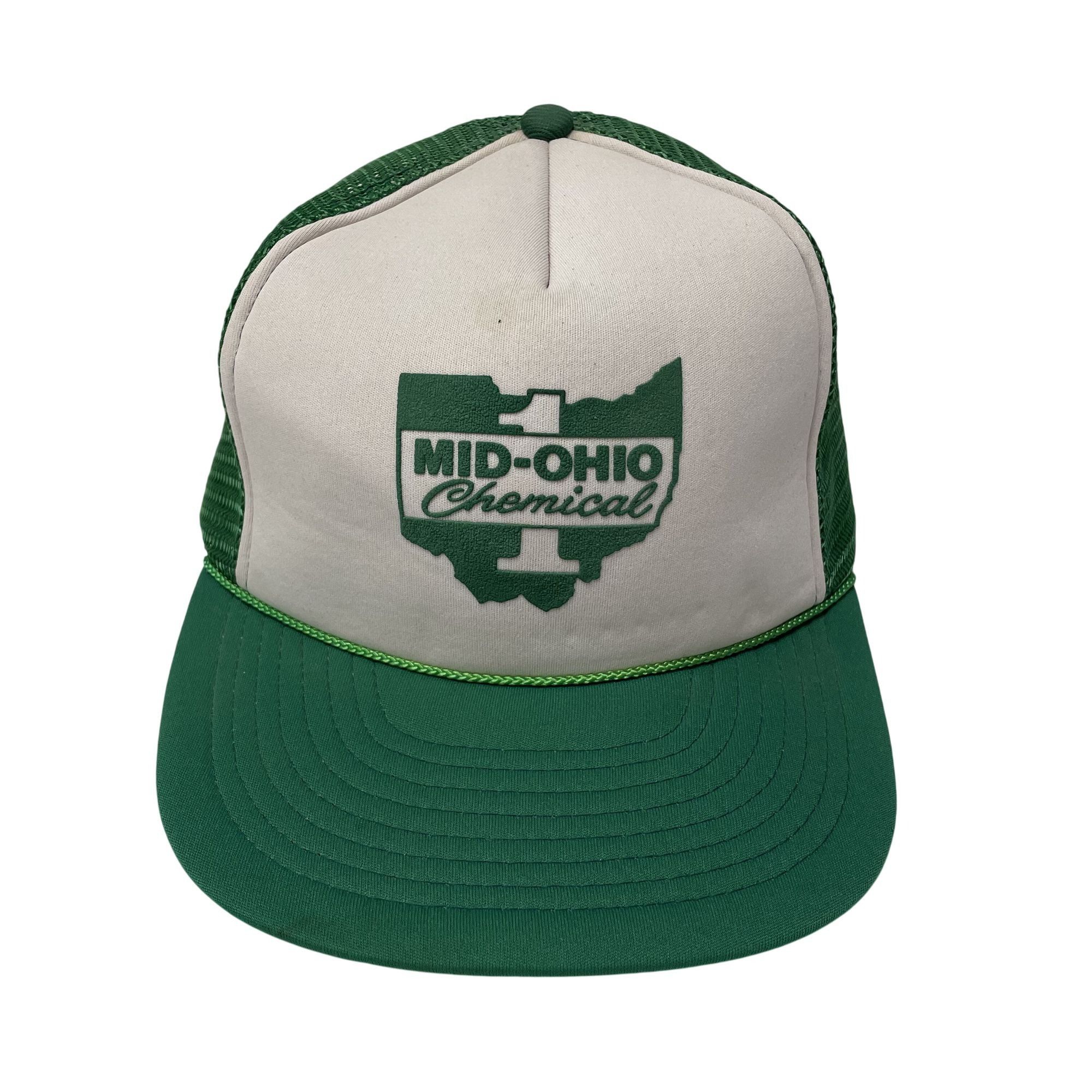 Vtg Winner ROUGHNECK TRUCKER Hat MID OHIO CHEMICAL Cap