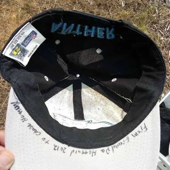 NFL × Vintage Vintage Logo 7 Carolina Panthers Two Tone Snap Back Hat Cap Size ONE SIZE - 5 Thumbnail