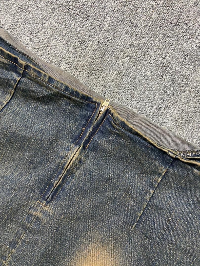 Japanese Brand Blue Jam Brand Asymmetrical Layered Denim Skirt (195) Size 28" / US 6 / IT 42 - 11 Thumbnail