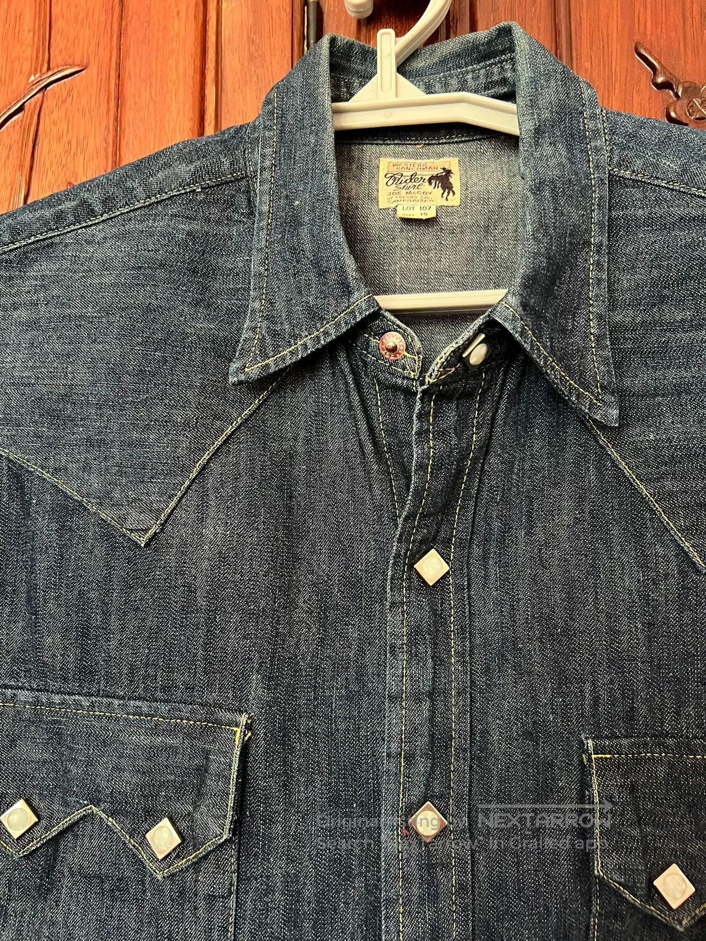 The Real McCoy's Joe McCoy Men's Denim T. Size US M / EU 48-50 / 2 - 2 Thumbnail