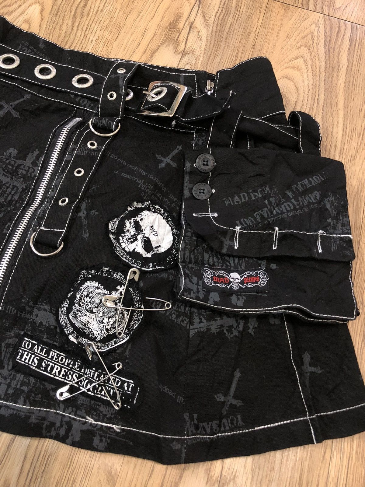 Japanese Brand × Seditionaries Mad Punks complete waist bag skirt Size 25" / US 0 / IT 36 - 4 Thumbnail