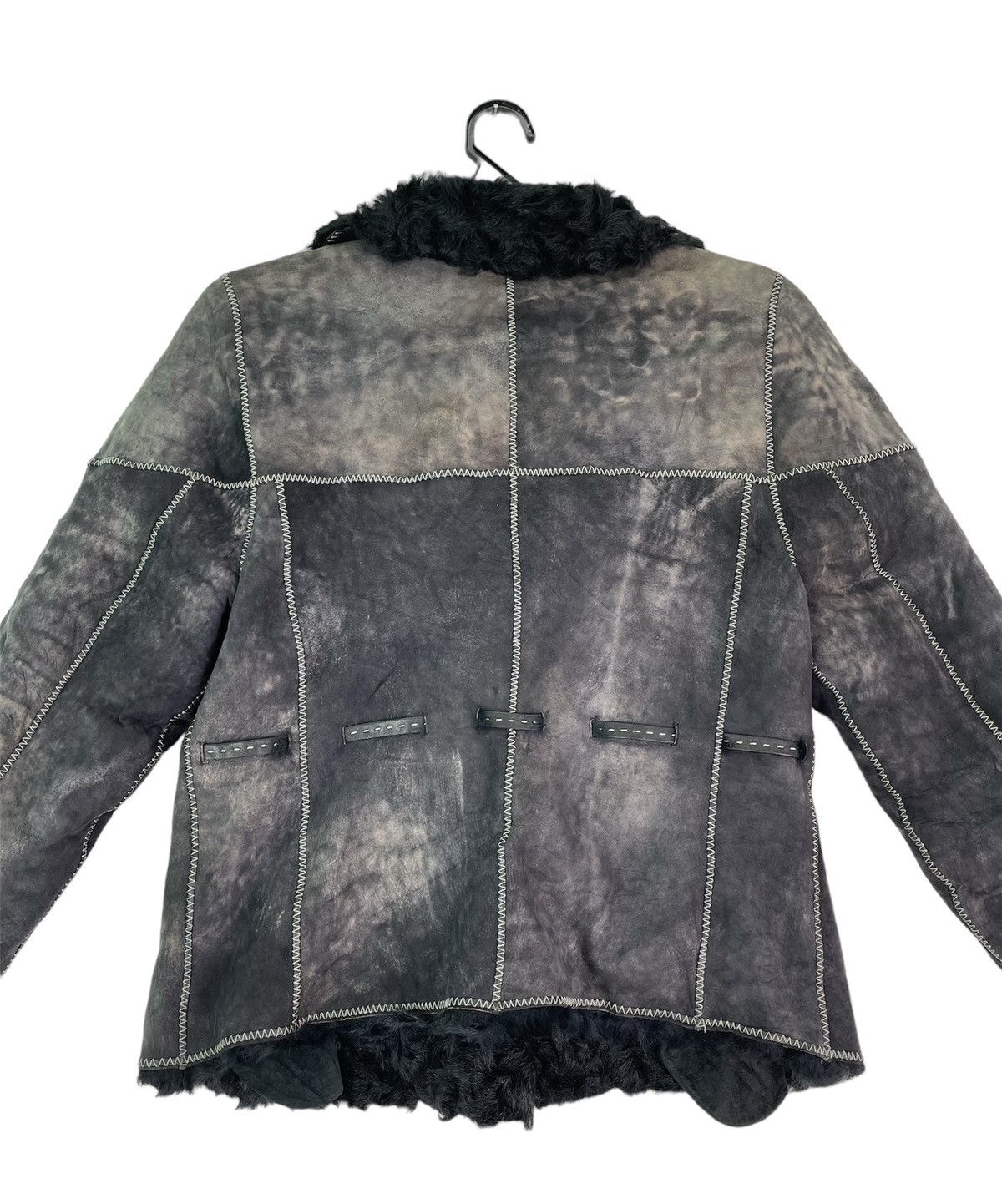 Other Vtg 90s reconstruction sheepskin leather bomber jacket Size ONE SIZE - 6 Thumbnail