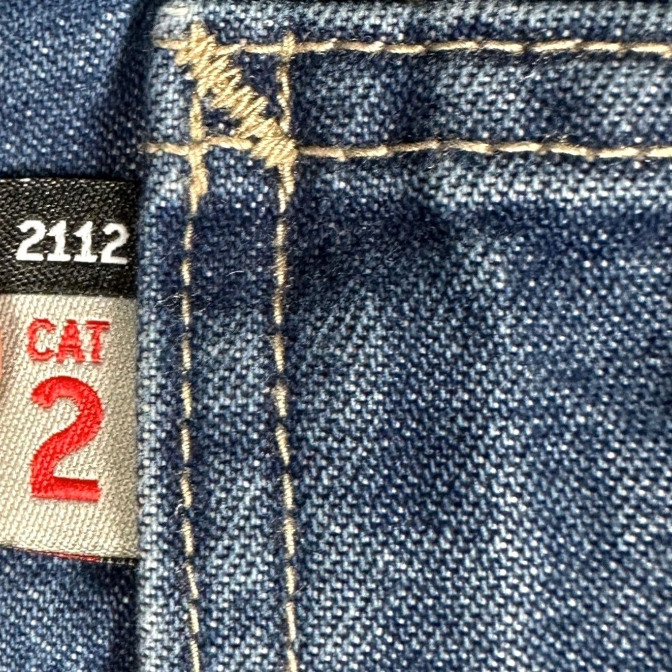 Carhartt Carhartt FR Cat 2 Jeans Men 35X32 Blue Straight Leg Flame-Resistant Workwear EUC Size US 35 - 4 Thumbnail
