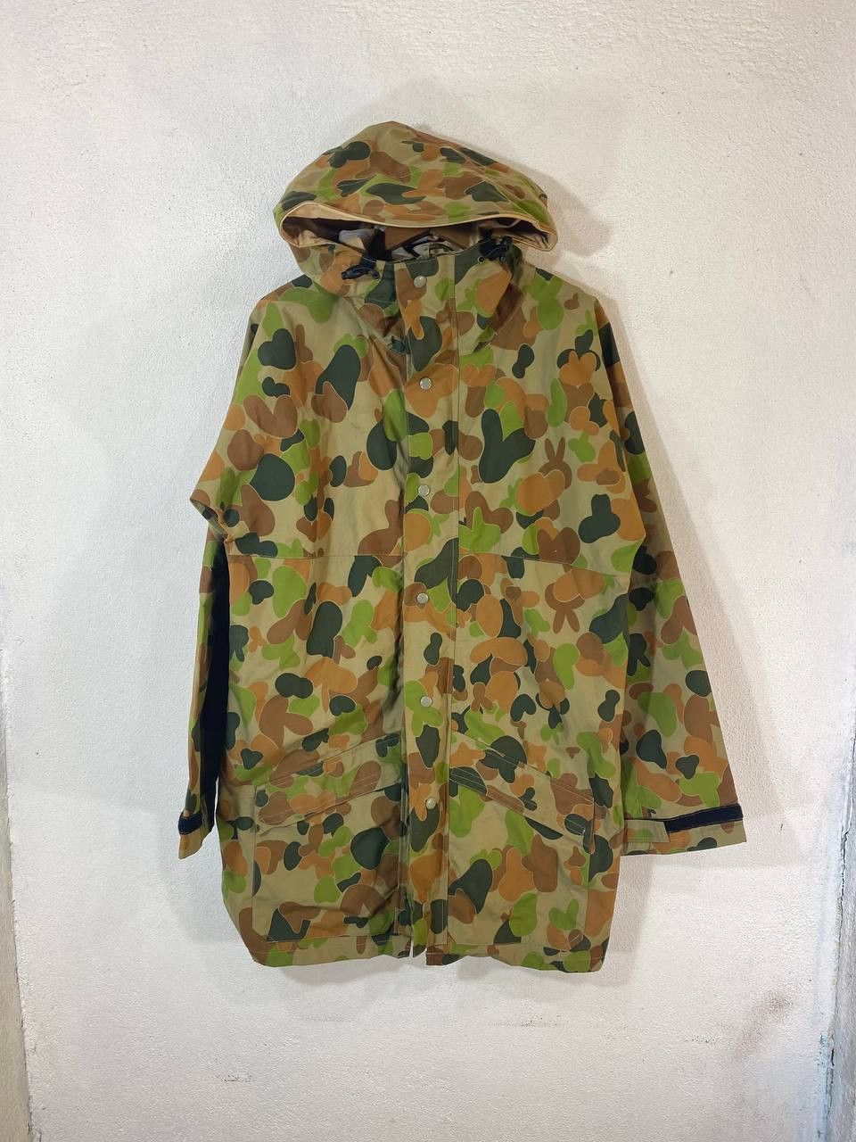 Vintage camo frogskin waterproof long jacket nice design Size US M / EU 48-50 / 2 - 1 Thumbnail