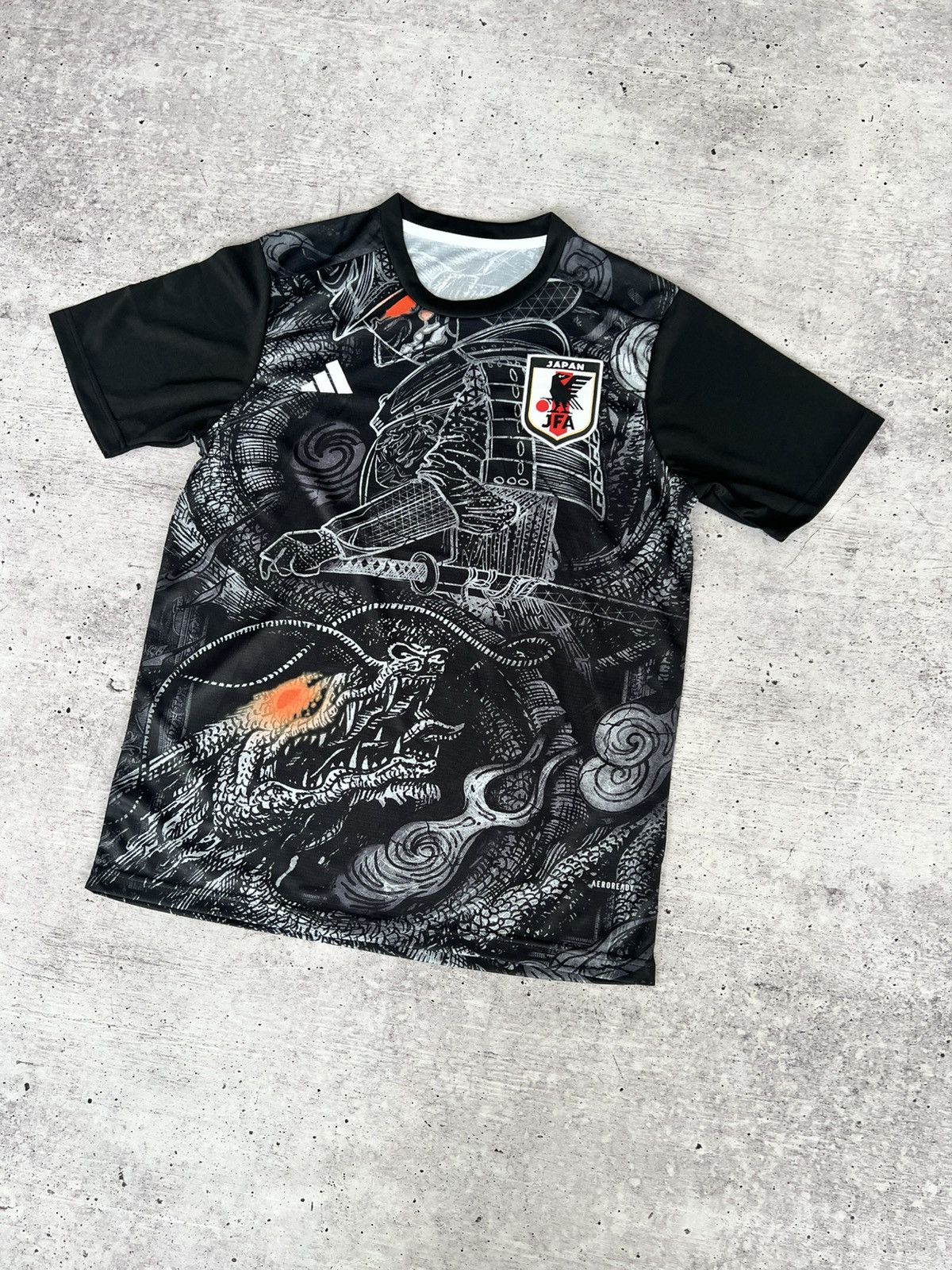 Anime Adidas Japan Black Big Logo Soccer Jersey Size US M / EU 48-50 / 2 - 3 Thumbnail