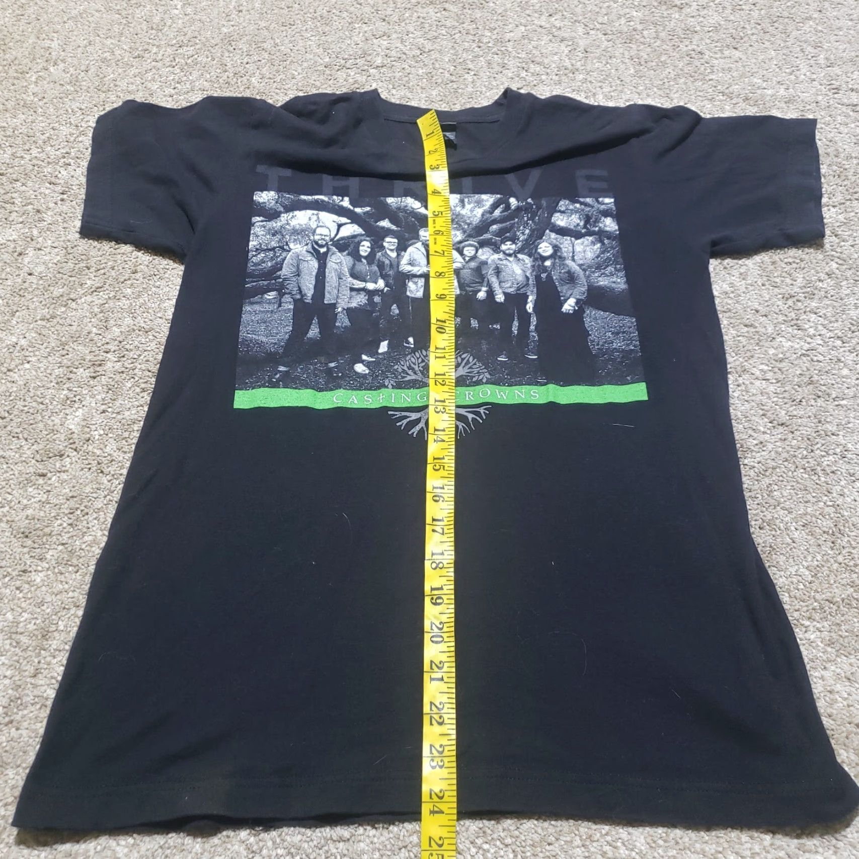 Vintage Casting Crowns Shirt Adult S Black Thrive Tour Band Tee T-Shirt Short Sleeve Small Mens Size US S / EU 44-46 / 1 - 6 Thumbnail
