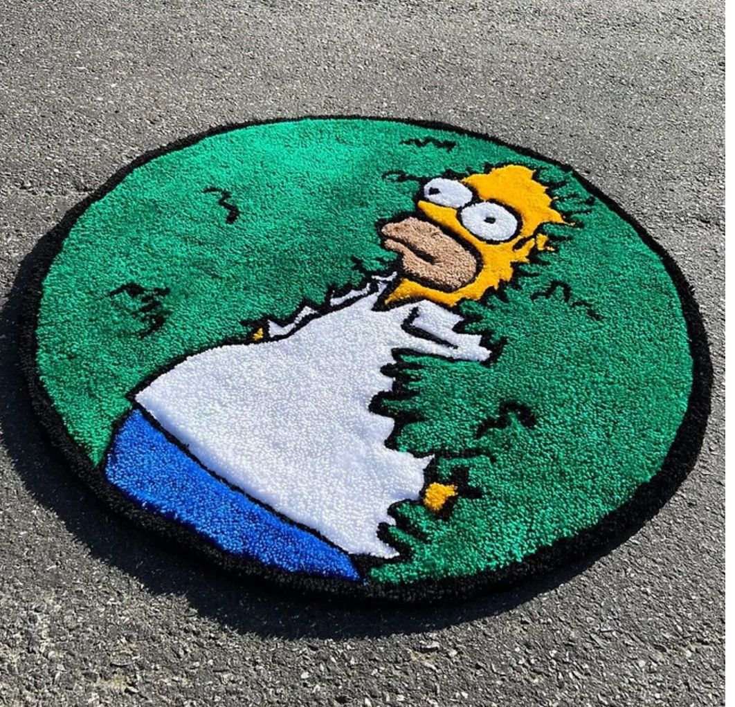 Handmade Homer Meme Rug Size ONE SIZE - 2 Thumbnail