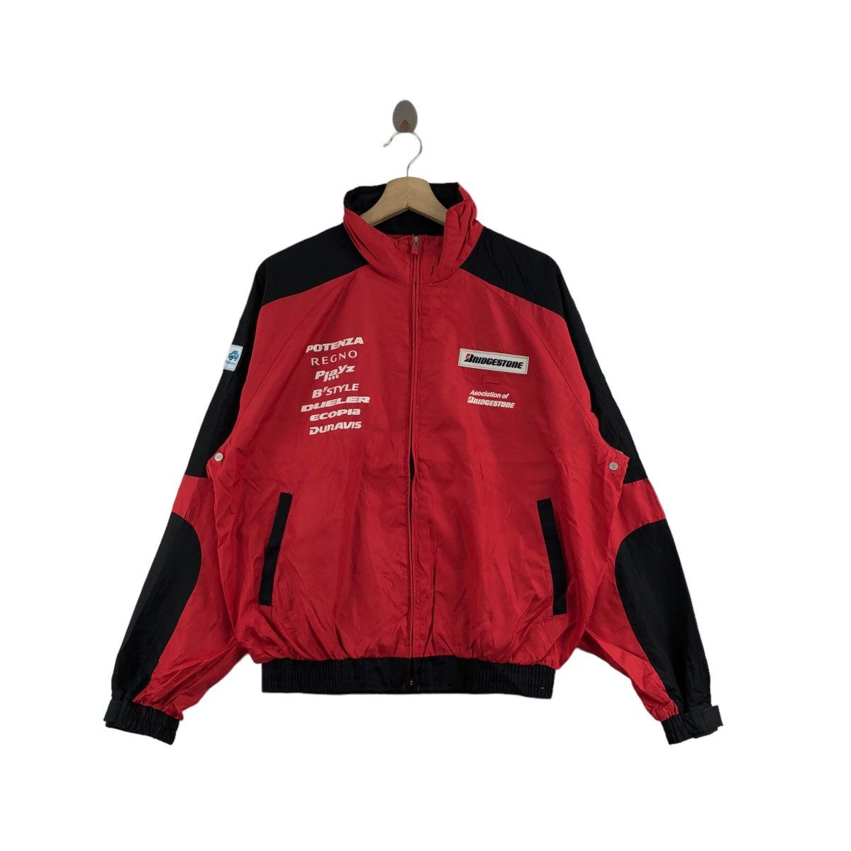 Vintage Vintage BRIDGESTONE Jacket Motosports Racing Team Potenza Size US L / EU 52-54 / 3 - 1 Thumbnail