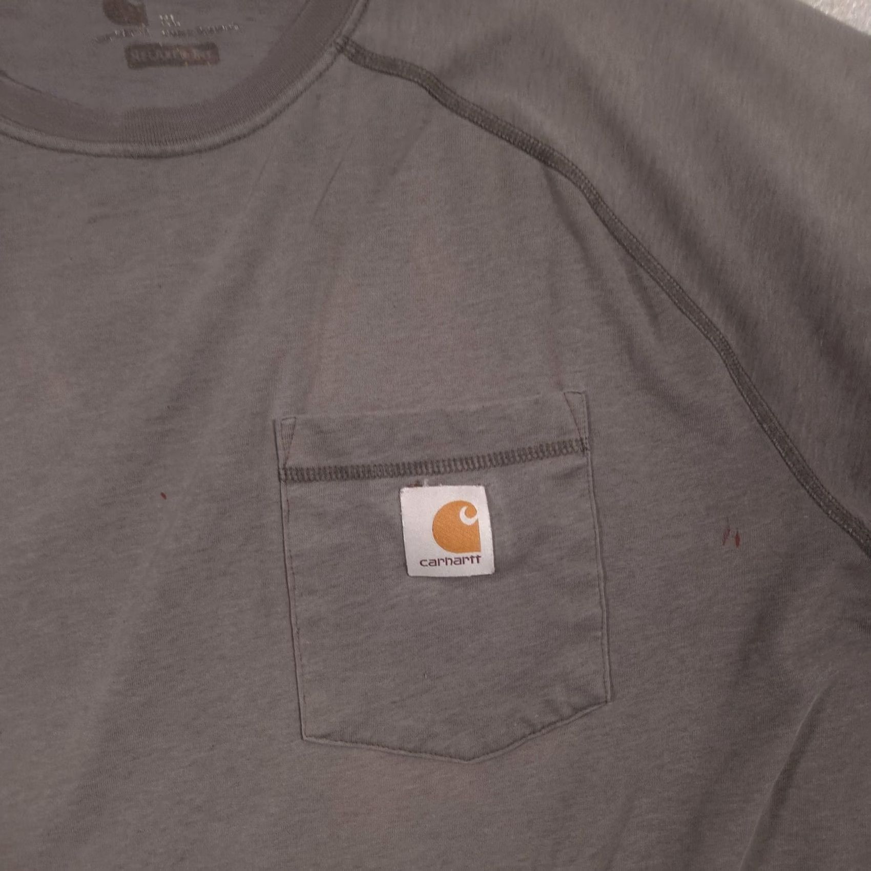 Carhartt Carhartt Shirt Mens XL Gray Pocket Workwear Relaxed Fit Tagless Tee Crewneck Short Sleeve Jersey Cotton Size US XL / EU 56 / 4 - 4 Thumbnail