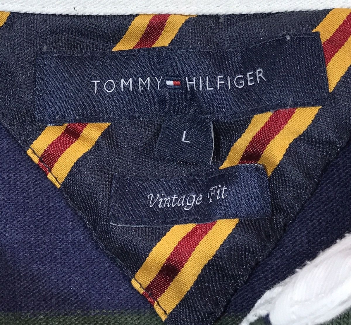 Tommy Hilfiger × Vintage Vintage Tommy Hilfiger Rugby Size US L / EU 52-54 / 3 - 8 Thumbnail