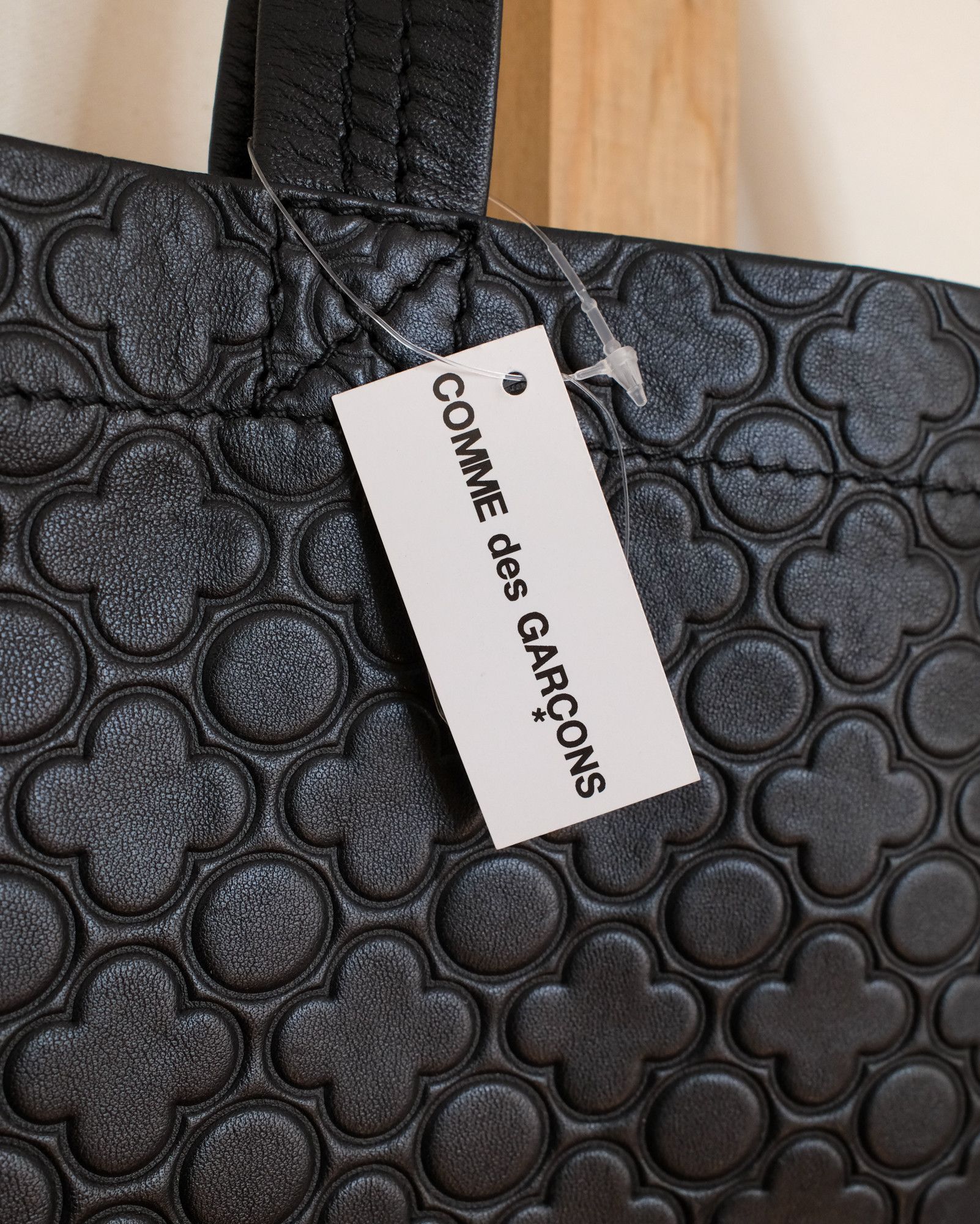 Comme des Garcons BNWT Full Leather Patterned Tote Bag Size ONE SIZE - 2 Thumbnail