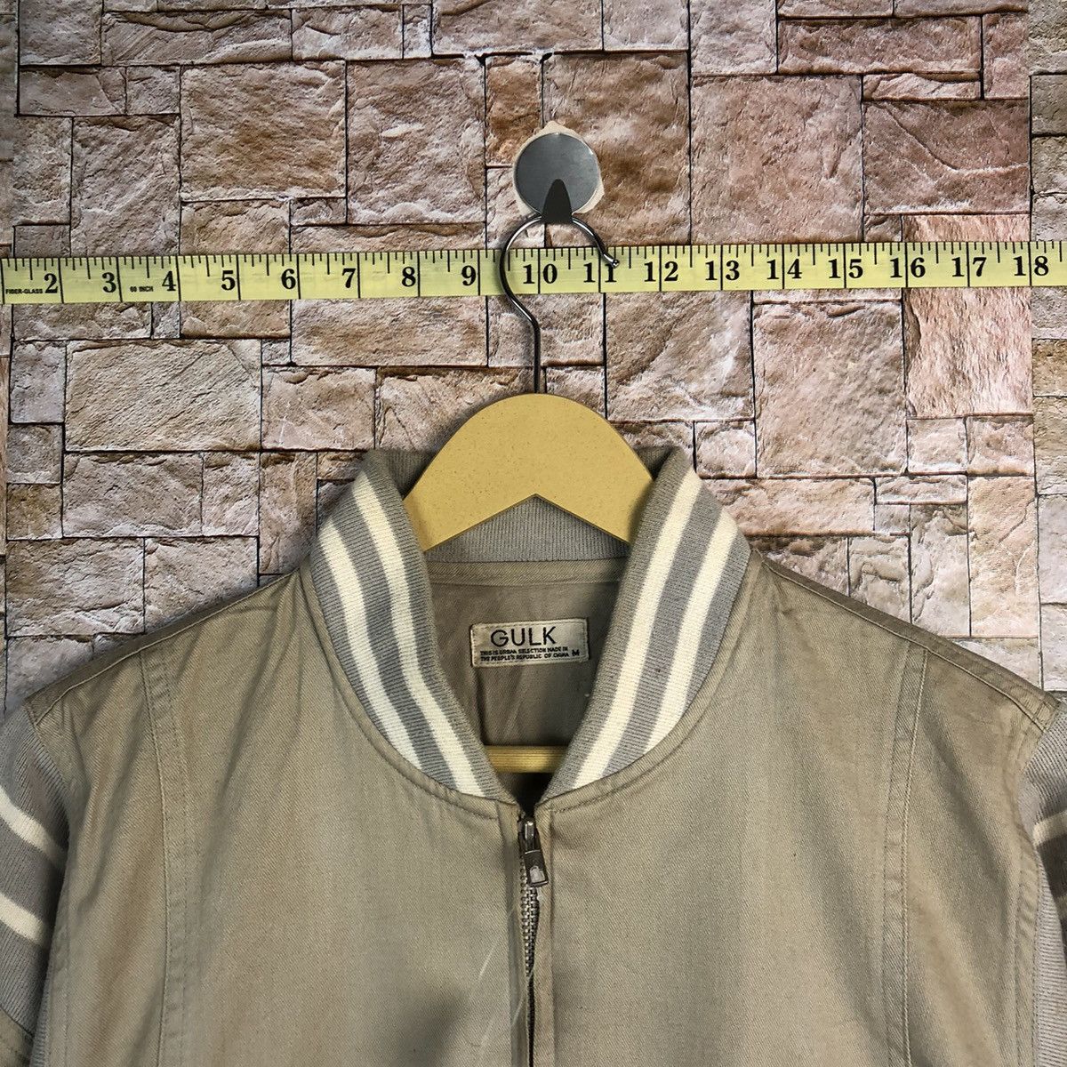 Japanese Brand Gulk Brown Bombers varsity Jacket #A382 Size US M / EU 48-50 / 2 - 4 Thumbnail