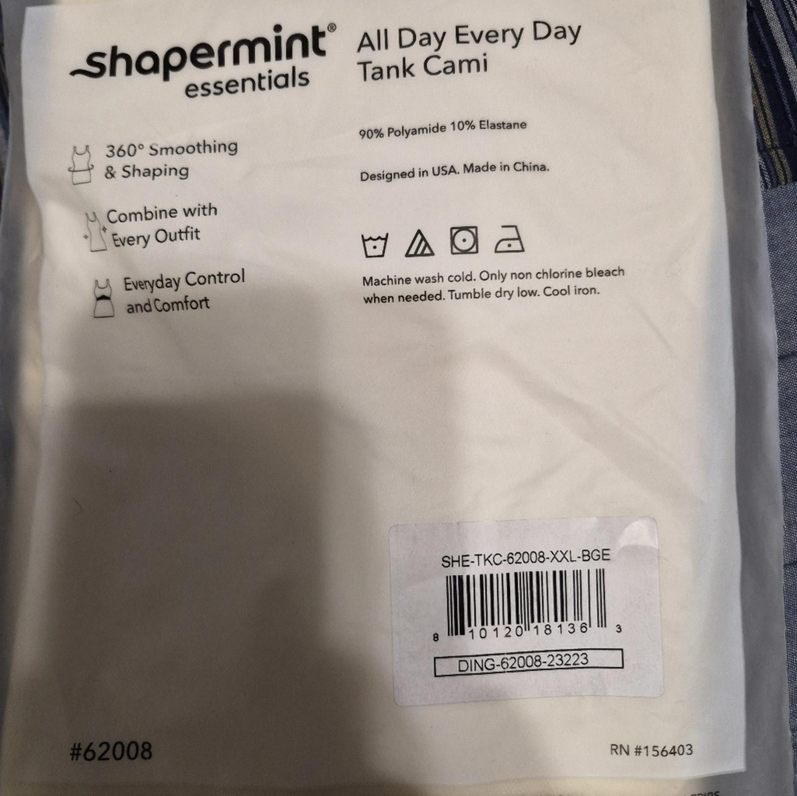 Other NWT Shapermint Essentials All Day Tank Cami Beige XXL Size XXL / US 16-18 / IT 52-54 - 2 Thumbnail