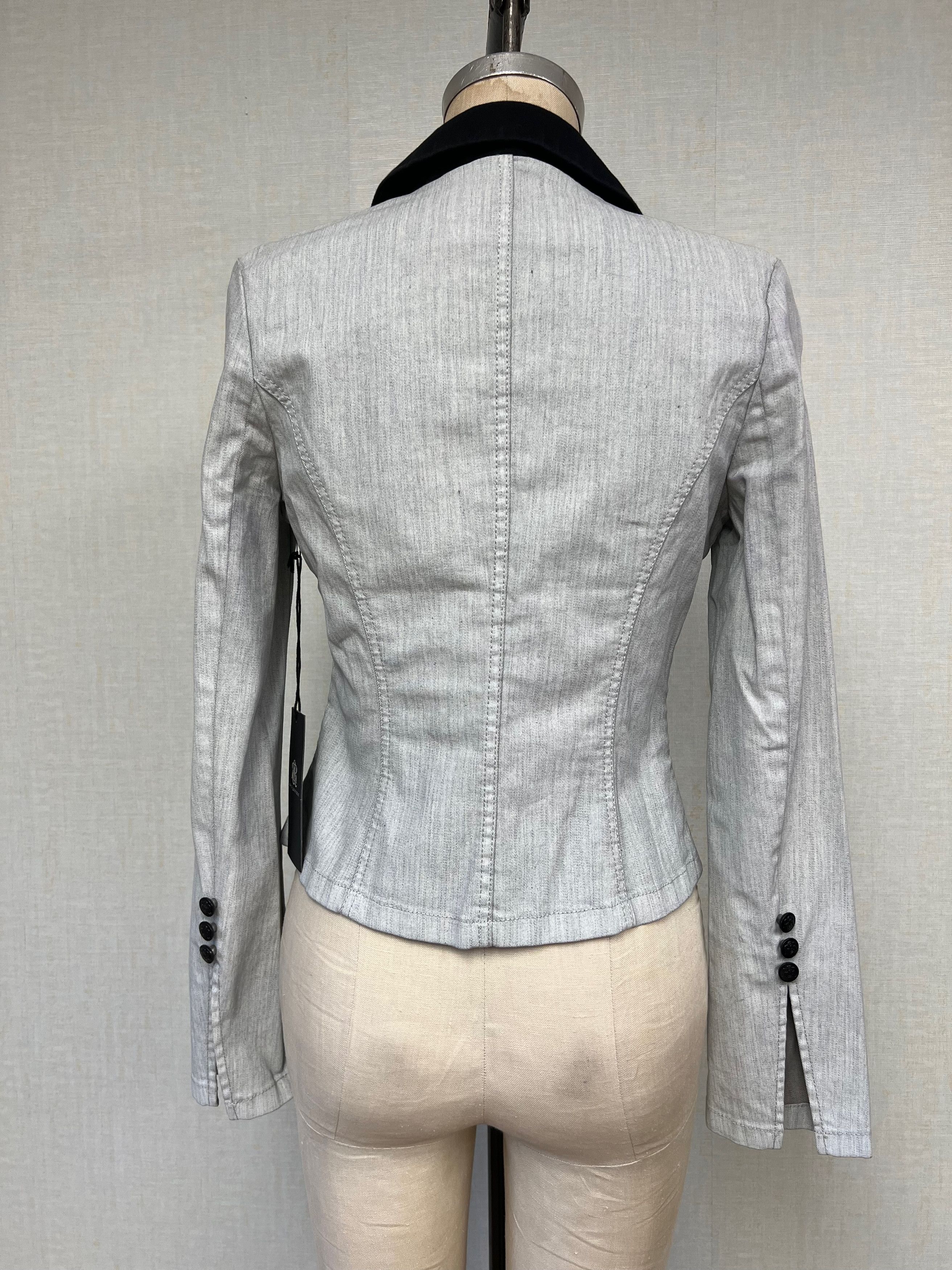 Rock & Republic NWT 2000s Rock & Republic Denim Cropped Dinner Jacket Size 6 Size M / US 6-8 / IT 42-44 - 5 Thumbnail