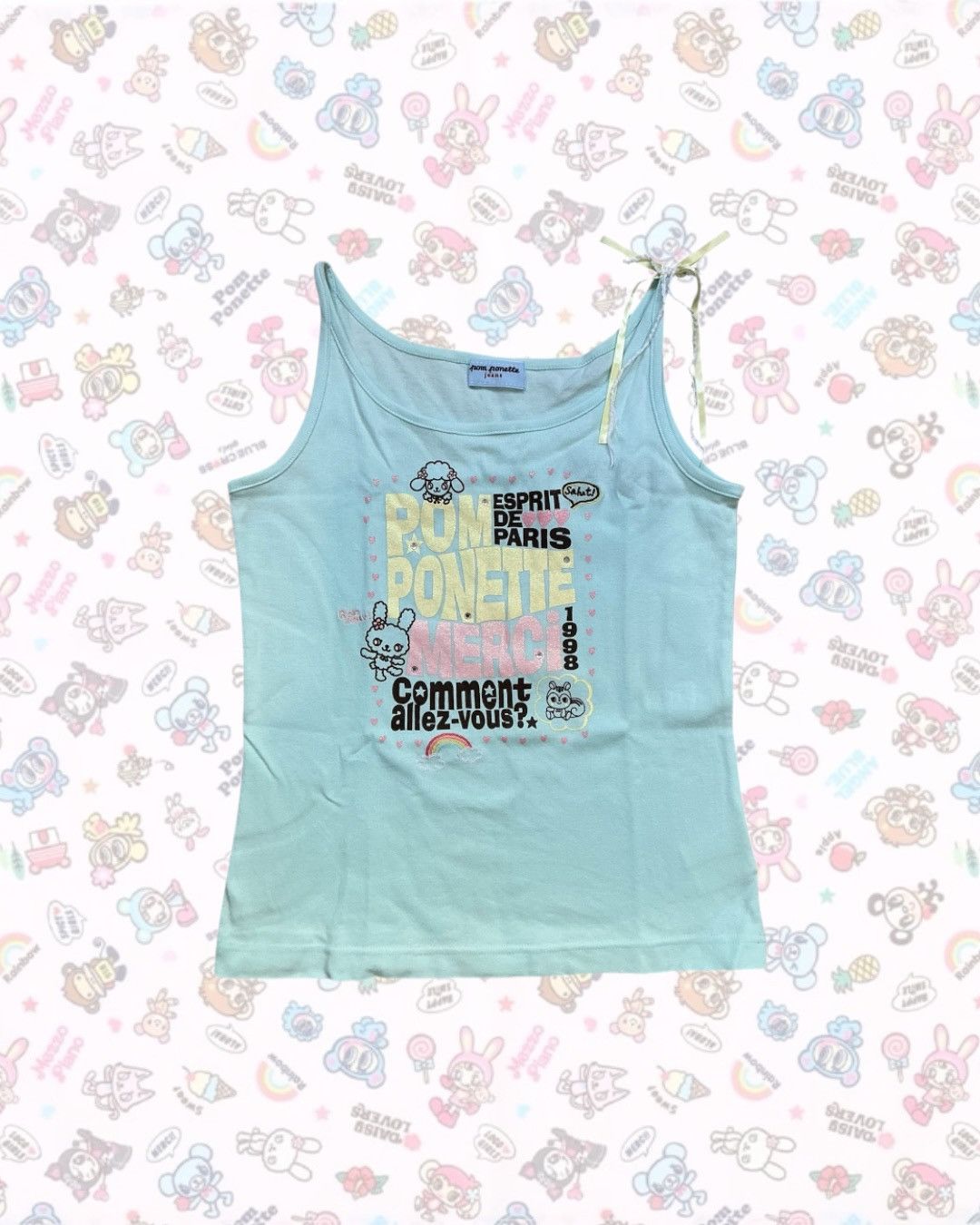 90s Pom Ponette Tank Top Y2K